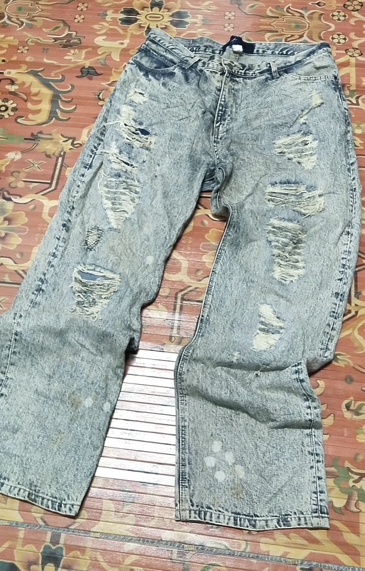 Vintage Final Drop Karl Kani Distressed Pant Size US 40 / EU 56 - 13 Thumbnail