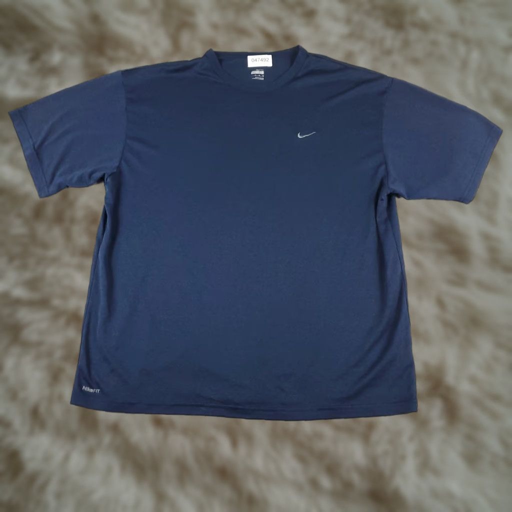 Nike Nike Men's XL T-Shirt Blue Short Sleeve Crew Neck Logo Casual All Seasons Size US XL / EU 56 / 4 - 1 Thumbnail