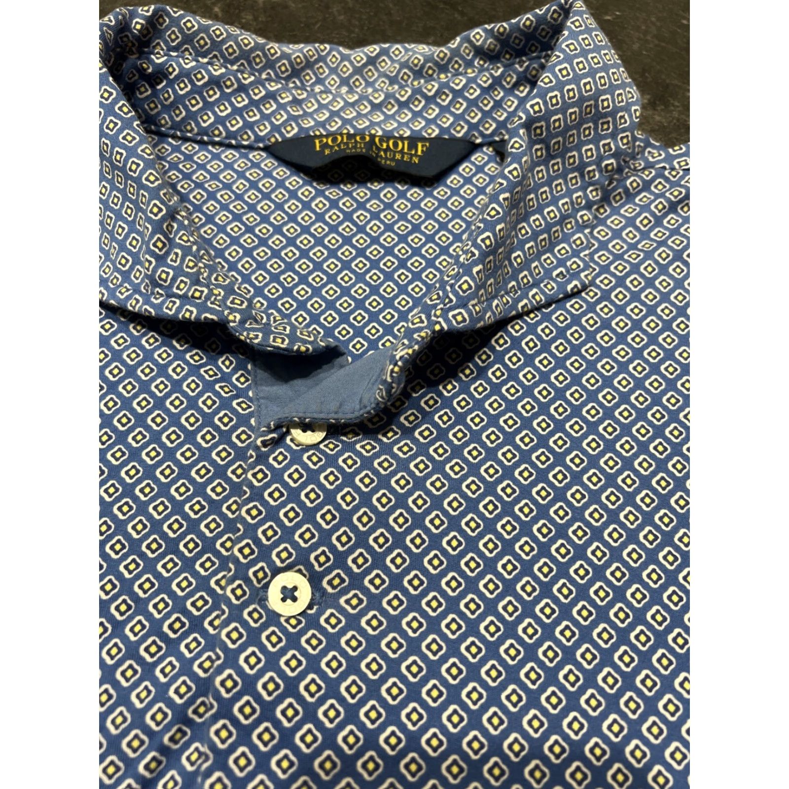 Ralph Lauren Ralph Lauren Polo Golf Shirt Blue Pattern Polo Adult XL Mens Size US XL / EU 56 / 4 - 6 Thumbnail