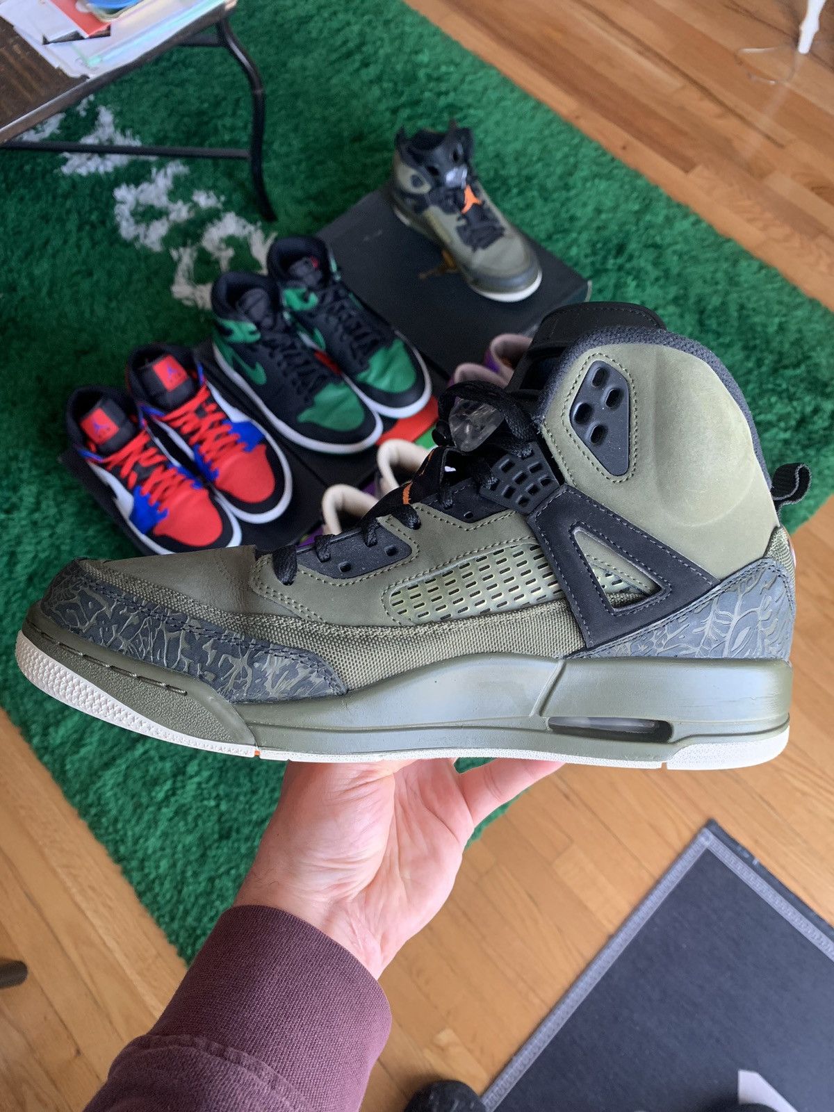 Jordan Brand Jordan Spizike Olive Canvas Size US 11 / EU 44 - 5 Thumbnail