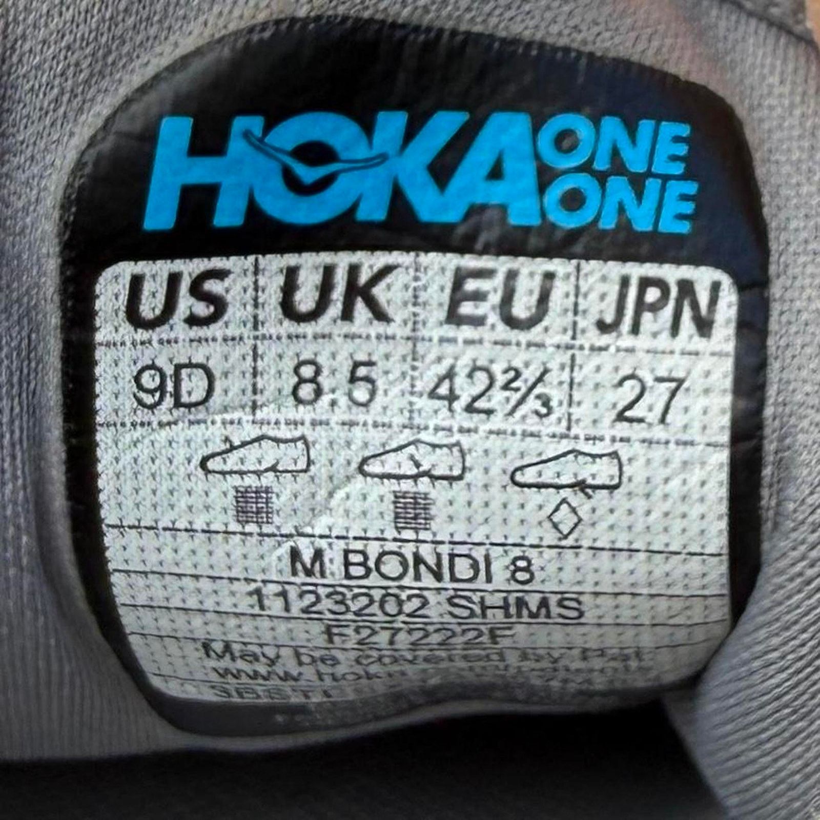 Hoka Hoka One One Clifton 9 Running Light Grey White Size US 9 Size US 9 / EU 42 - 7 Thumbnail