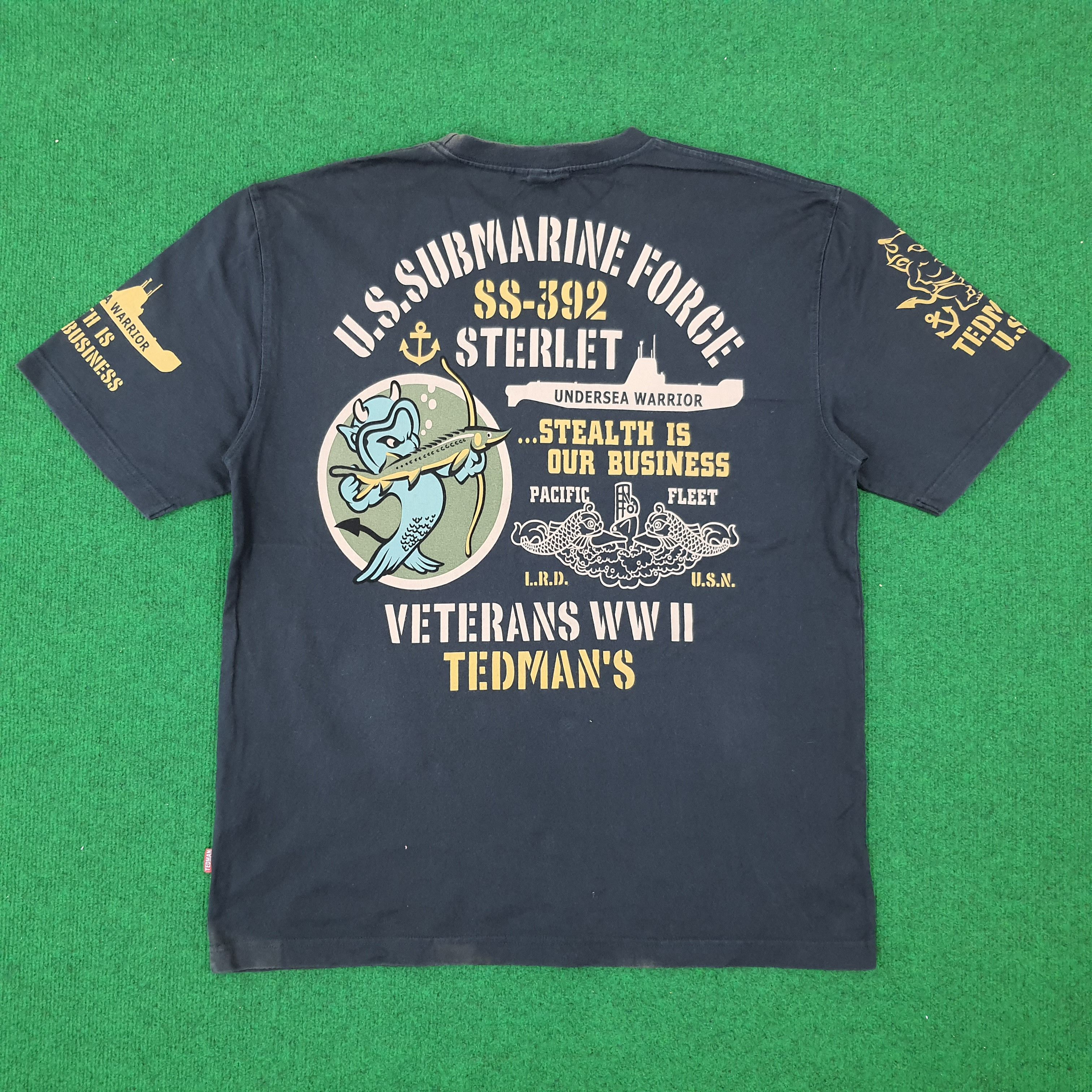 Vintage Vintage Tedman U.S Submarine Force by Ted Company Tshirt Size US L / EU 52-54 / 3 - 1 Thumbnail