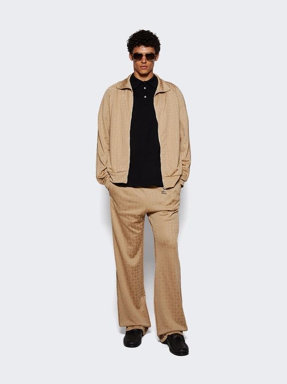 Givenchy o1mle0326 Vintage Full Zipped Tracksuit Sweatshirt Neutrals Size US XL / EU 56 / 4 - 5 Thumbnail