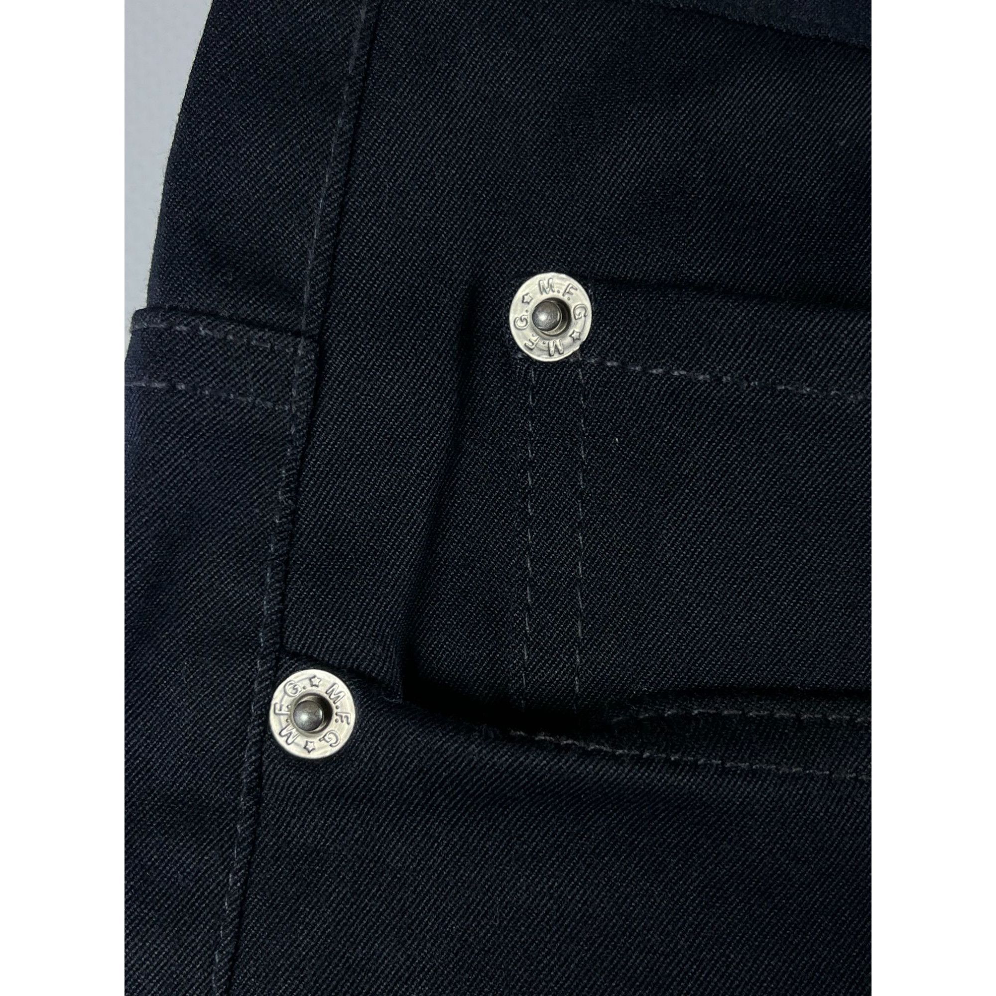 Designer × Marithe + Francois Girbaud Marithe Francois Girbaud Mens Black Stone Washed Pants Made Size US 34 / EU 50 - 7 Thumbnail