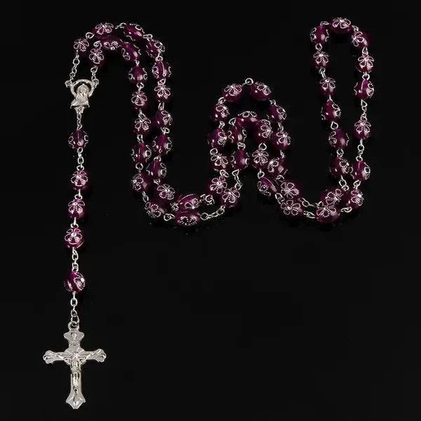 Jewelry Victoria Pearl Imitation Purple Crystal Beads Necklace Size ONE SIZE - 6 Thumbnail
