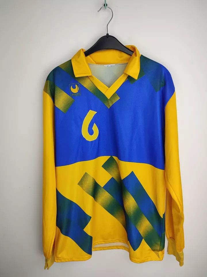 Vintage Vintage Uhisport FOOTBALL Kit SHIRT SOCCER JERSEY Size US L / EU 52-54 / 3 - 11 Thumbnail
