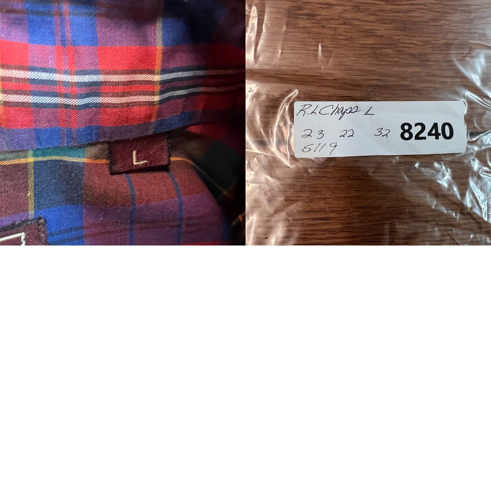 Chaps Chaps Ralph Lauren Plaid Button-Down Shirt Men’s Regular Fit Size L Red Blue Casual Size US L / EU 52-54 / 3 - 8 Thumbnail