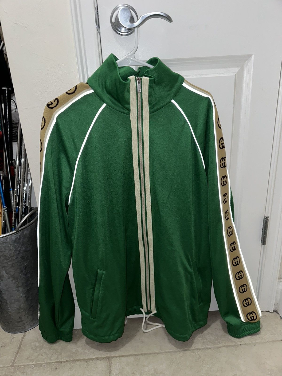 image of Gucci Tracksuit in Green, Men's (Size XL)