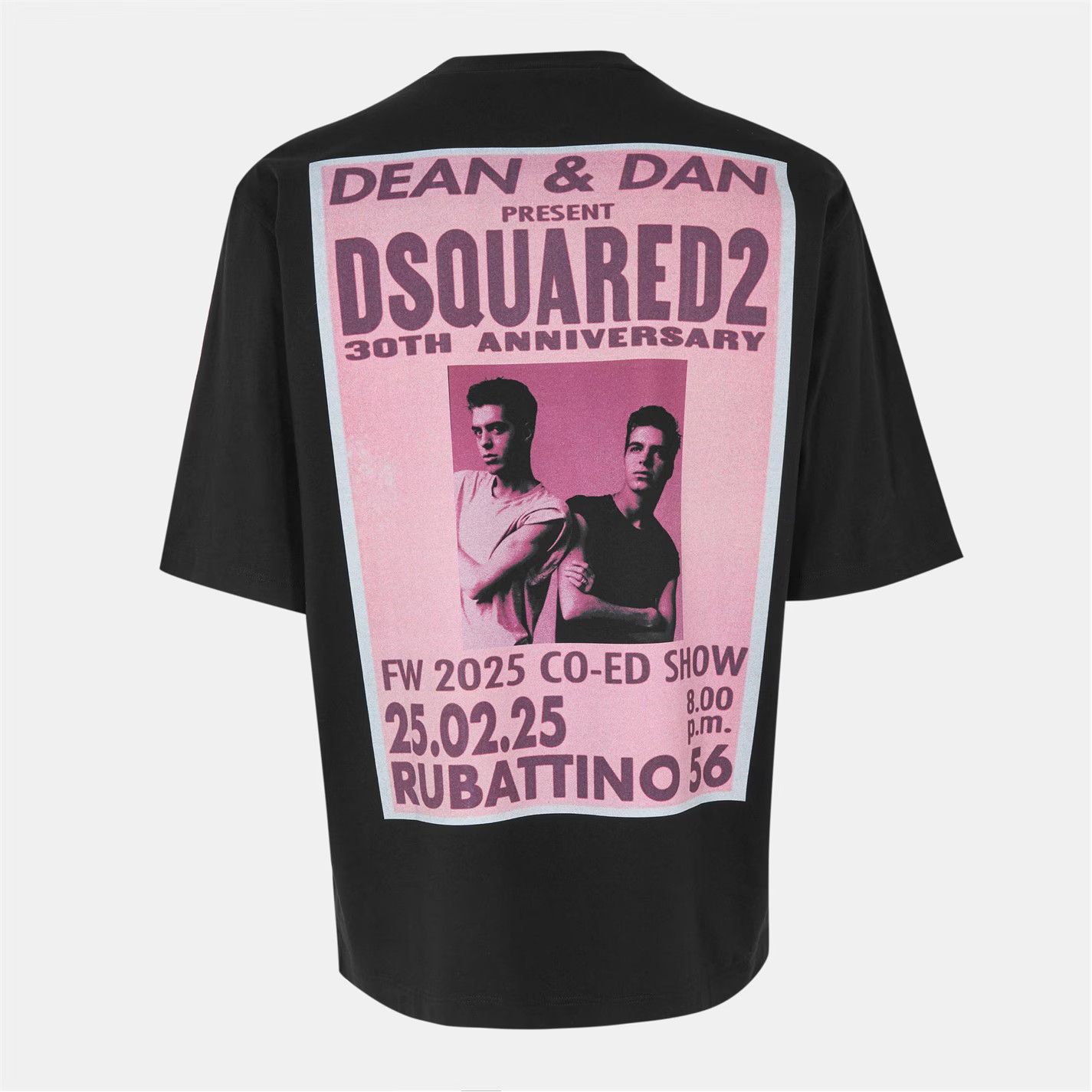 Dsquared2 o1g2r1mq0426 Loose Fit Oversized T-Shirt in Black Size US L / EU 52-54 / 3 - 2 Thumbnail
