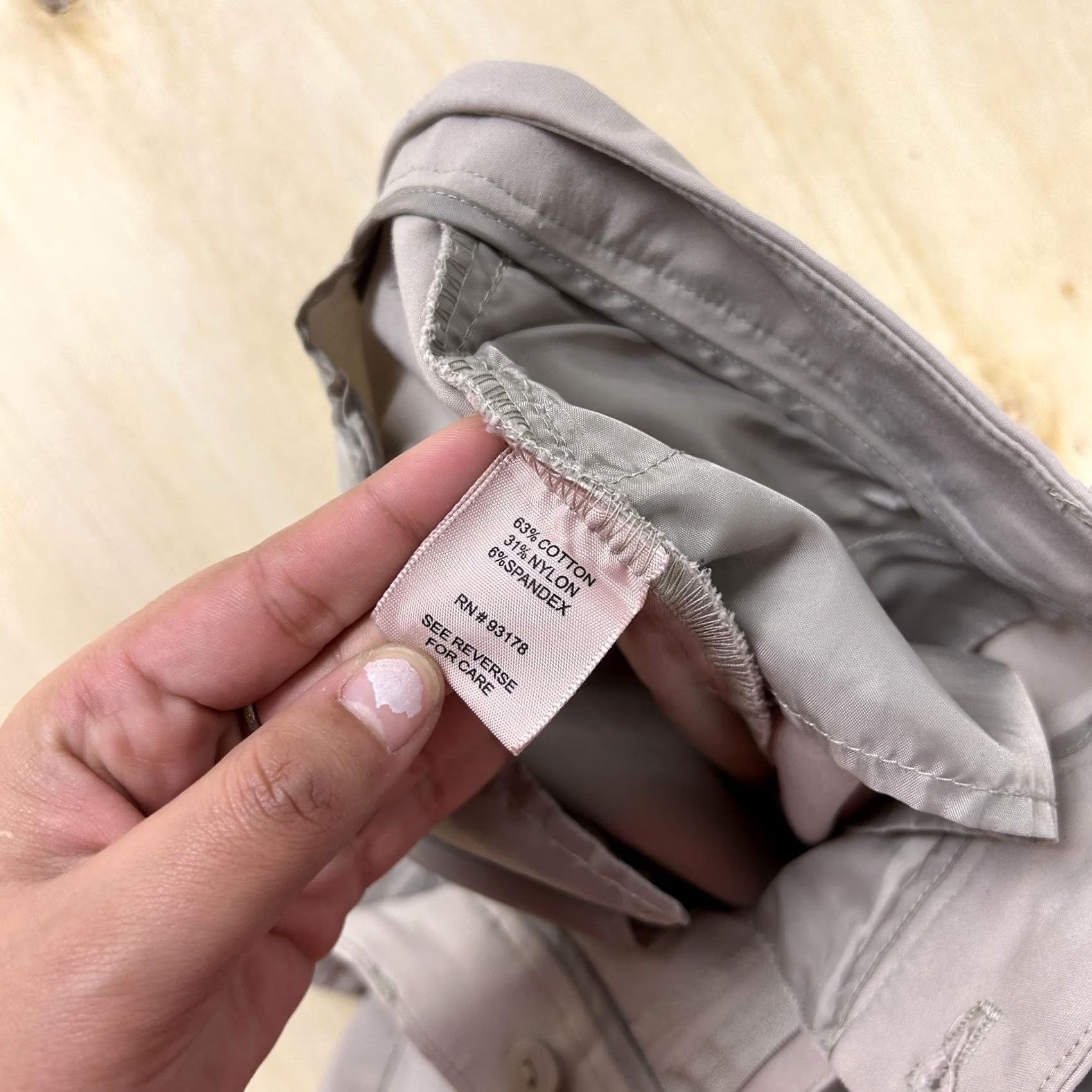 Vintage VINTAGE? No. Philosophy Dress Pants Womens 8 Gray Twill Straight Leg Stretch Career Office Ladies Pants Size 30" / US 8 / IT 44 - 5 Thumbnail