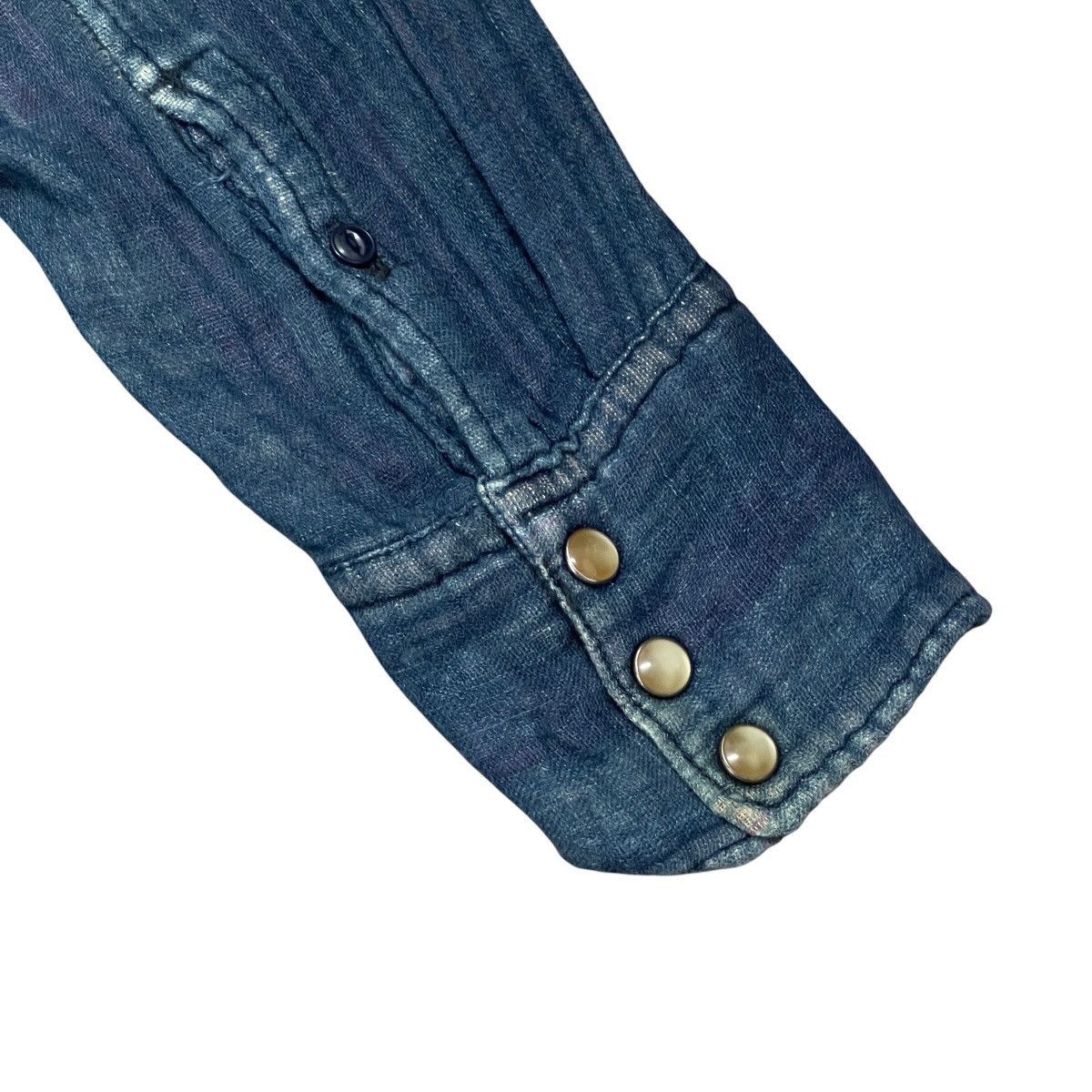 45rpm Vintage 45rpm Japan Indigo Lined Unisex Western Denim Shirt Size US M / EU 48-50 / 2 - 11 Thumbnail