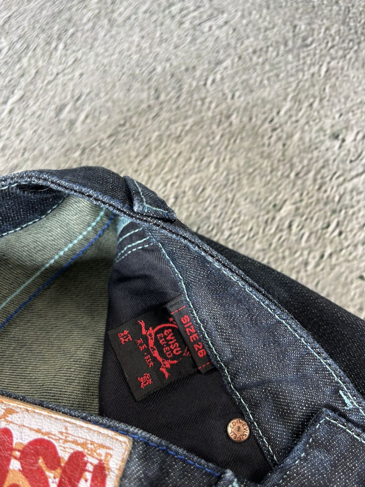 Evisu × Vintage Evisu EU ED jeans vintage slim Geisha Y2K Size 26" / US 2 / IT 38 - 9 Thumbnail