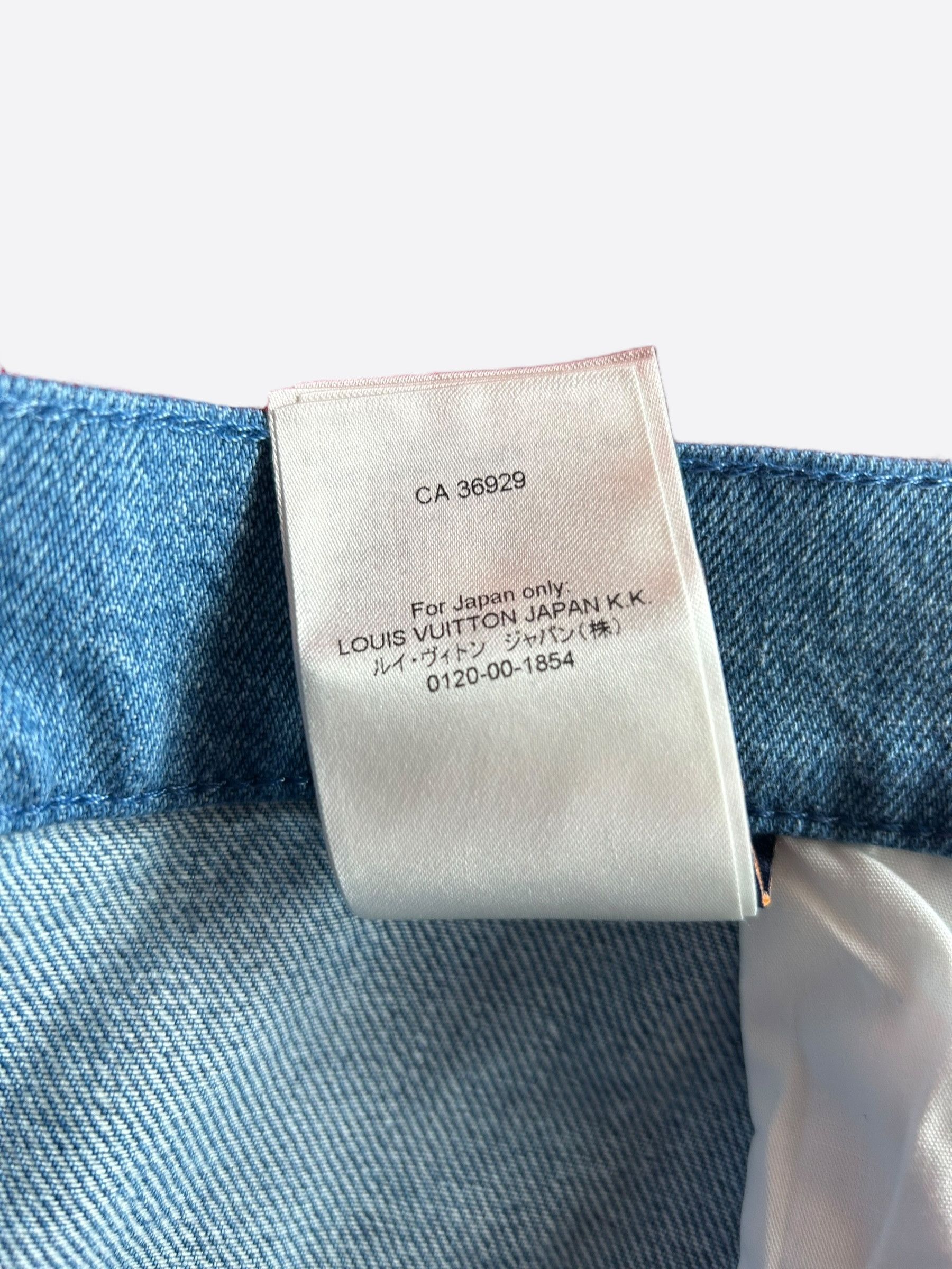 Louis Vuitton Louis Vuitton Blue Monogram Patchwork Denim Shorts Size US 40 / EU 56 - 8 Thumbnail