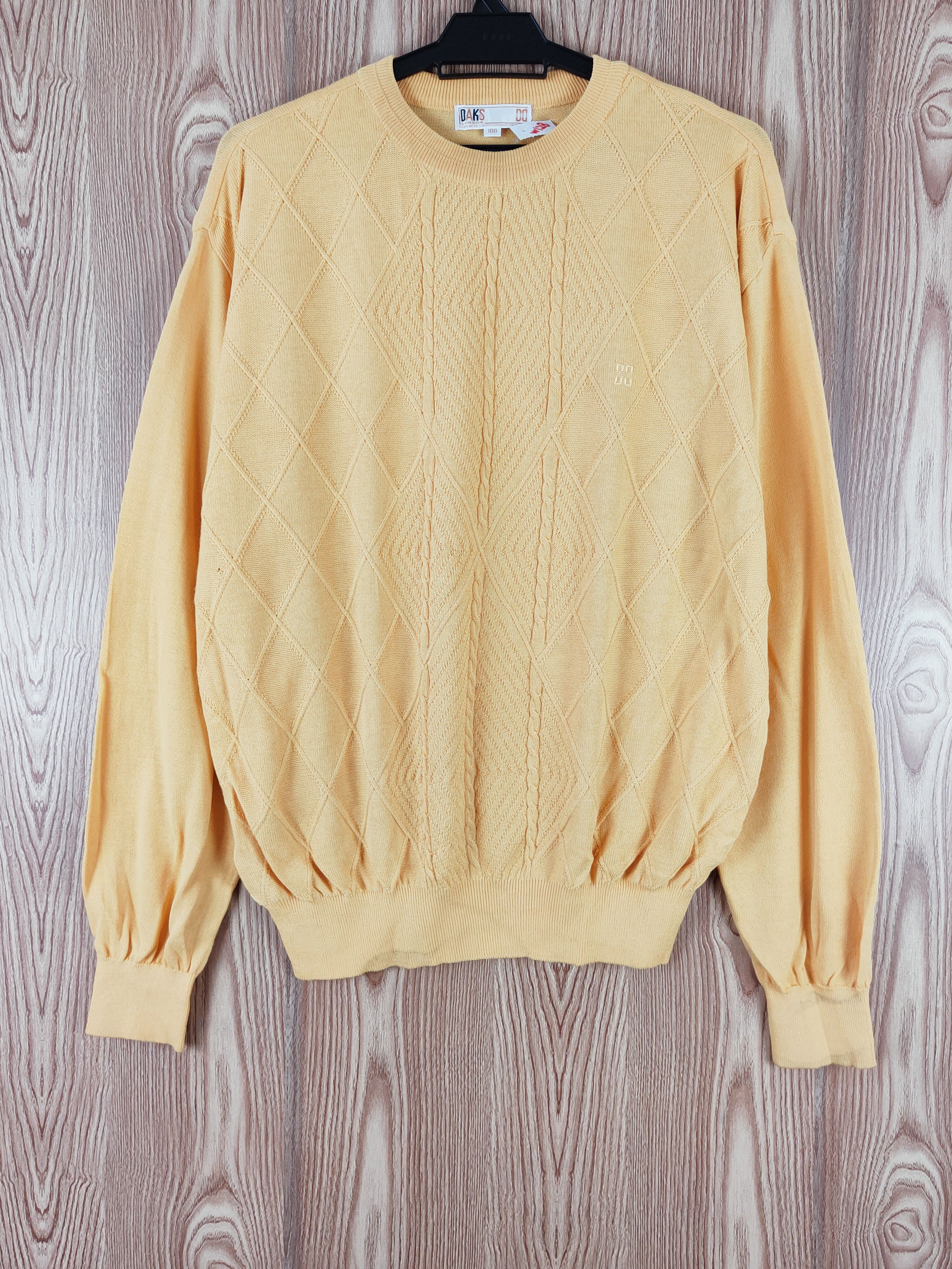 DAKS Daks London Yellow Golf Knitwear Sweatshirts #W128 Size US M / EU 48-50 / 2 - 1 Thumbnail