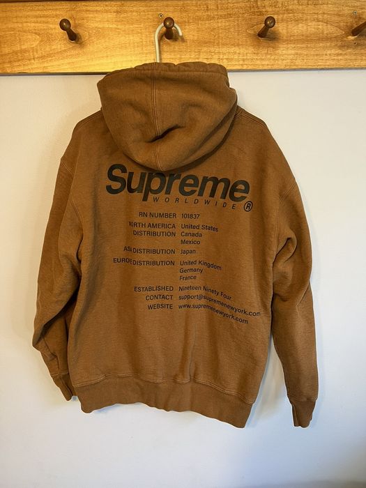 Supreme Worldwide Hooded Sweatshirt Black Men's - SS23 - US