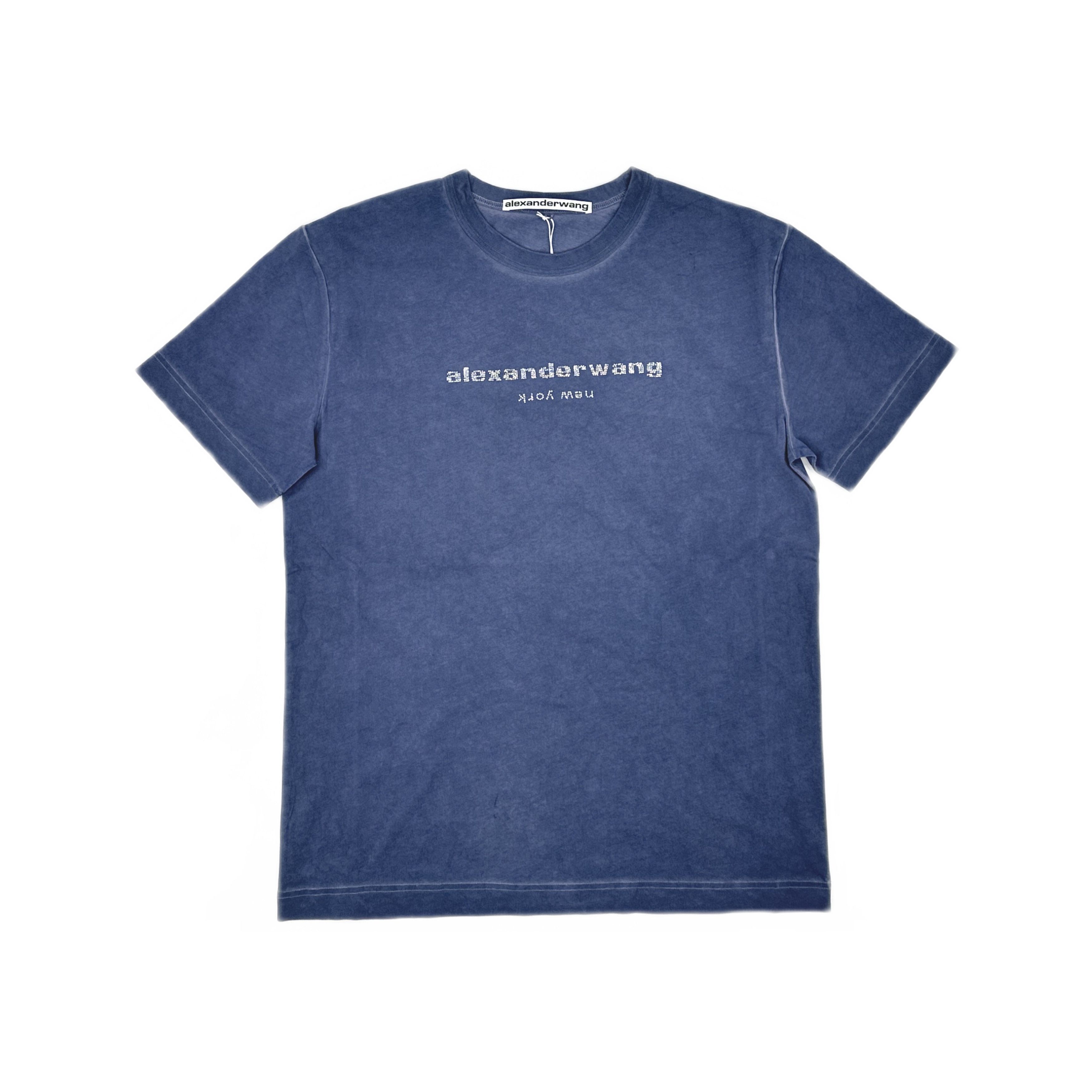 Alexander Wang Alexander Wang Rhinestone Logo T-Shirt Size S Size US S / EU 44-46 / 1 - 1 Thumbnail