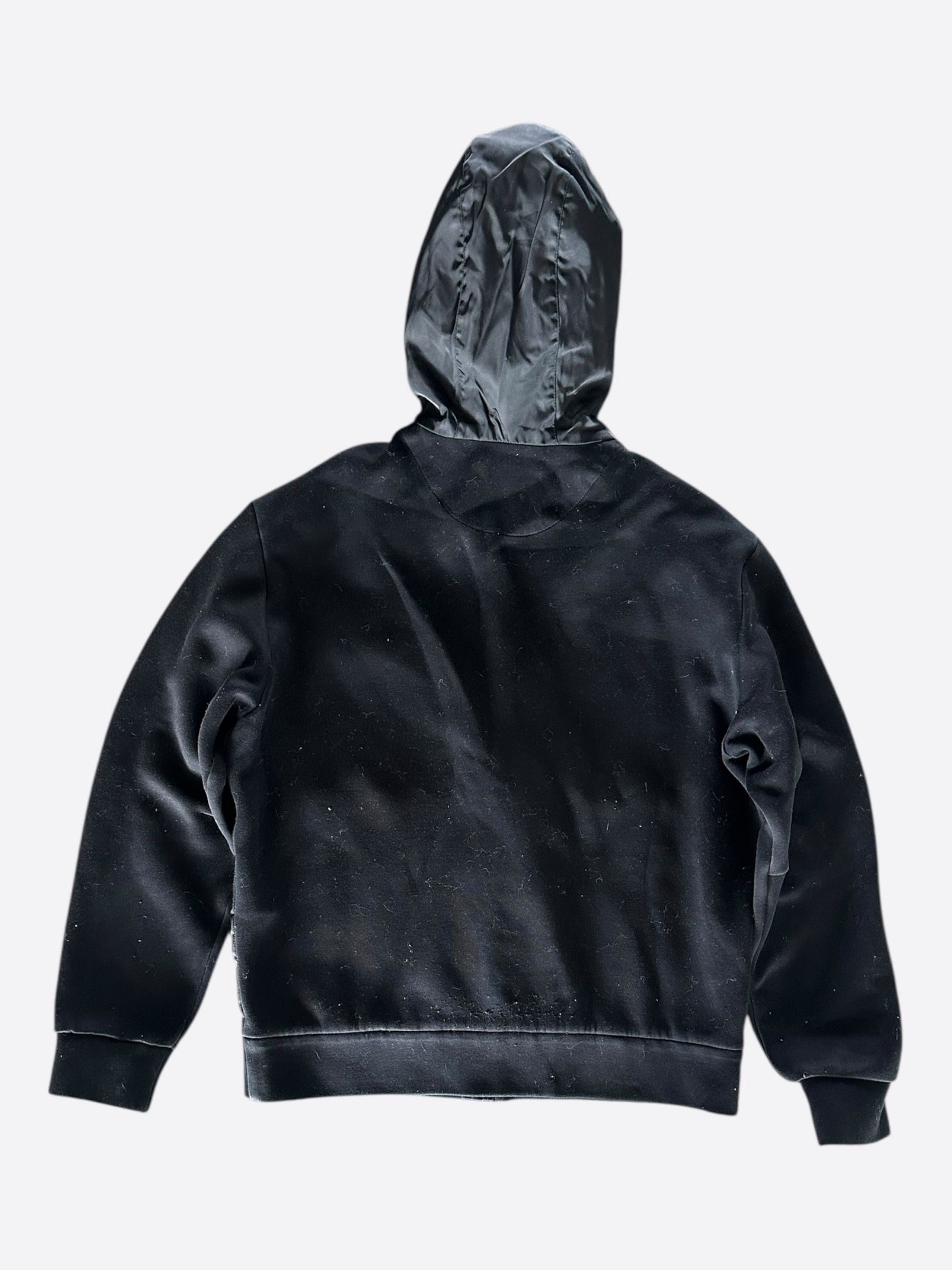 Prada Prada Black Triangle Logo Re-Nylon Hooded Cardigan Size US L / EU 52-54 / 3 - 2 Thumbnail
