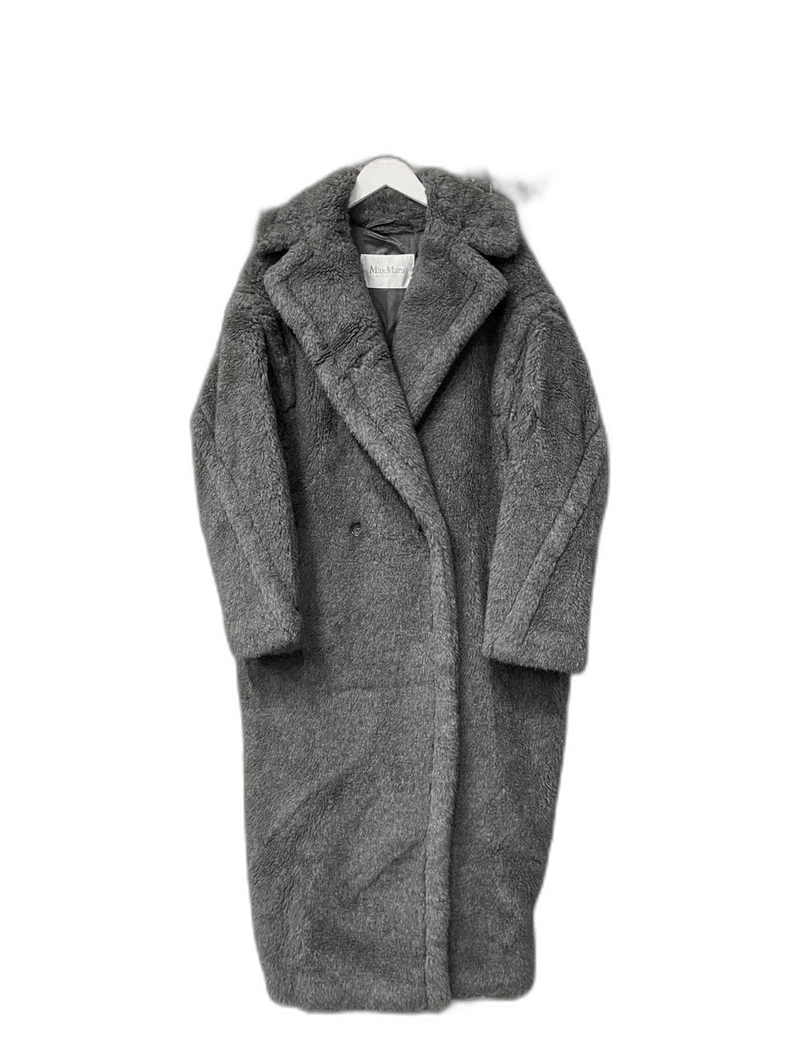Max Mara MaxMara Teddy Grey Coat for Stylish Outfits Size S / US 4 / IT 40 - 1 Thumbnail