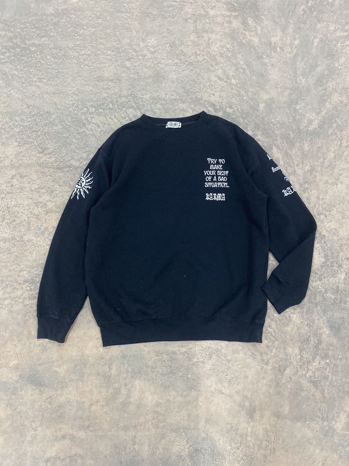 Vintage KARMA JAPAN PUNK LGB SWEATSHIRT Y2K Size US L / EU 52-54 / 3 - 6 Thumbnail
