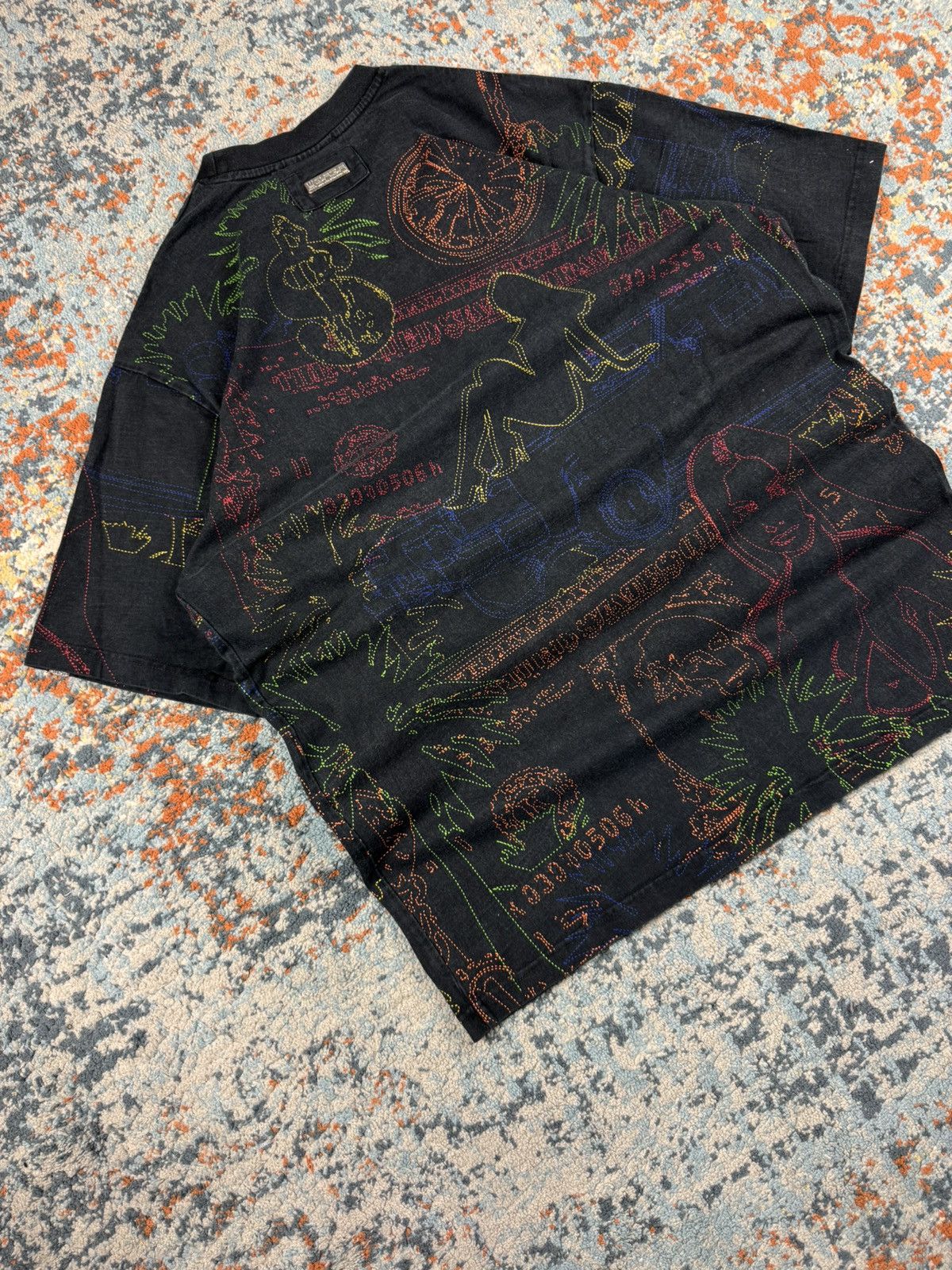 Damani Dada × Vintage Vintage 90s Dada Supreme all over print graphic tee Size US XL / EU 56 / 4 - 2 Thumbnail