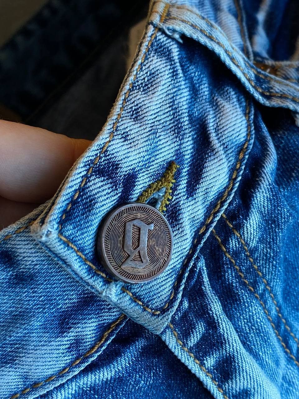 John Galliano Vintage Galliano Low-Rise Blue Jeans Size US 34 / EU 50 - 7 Thumbnail