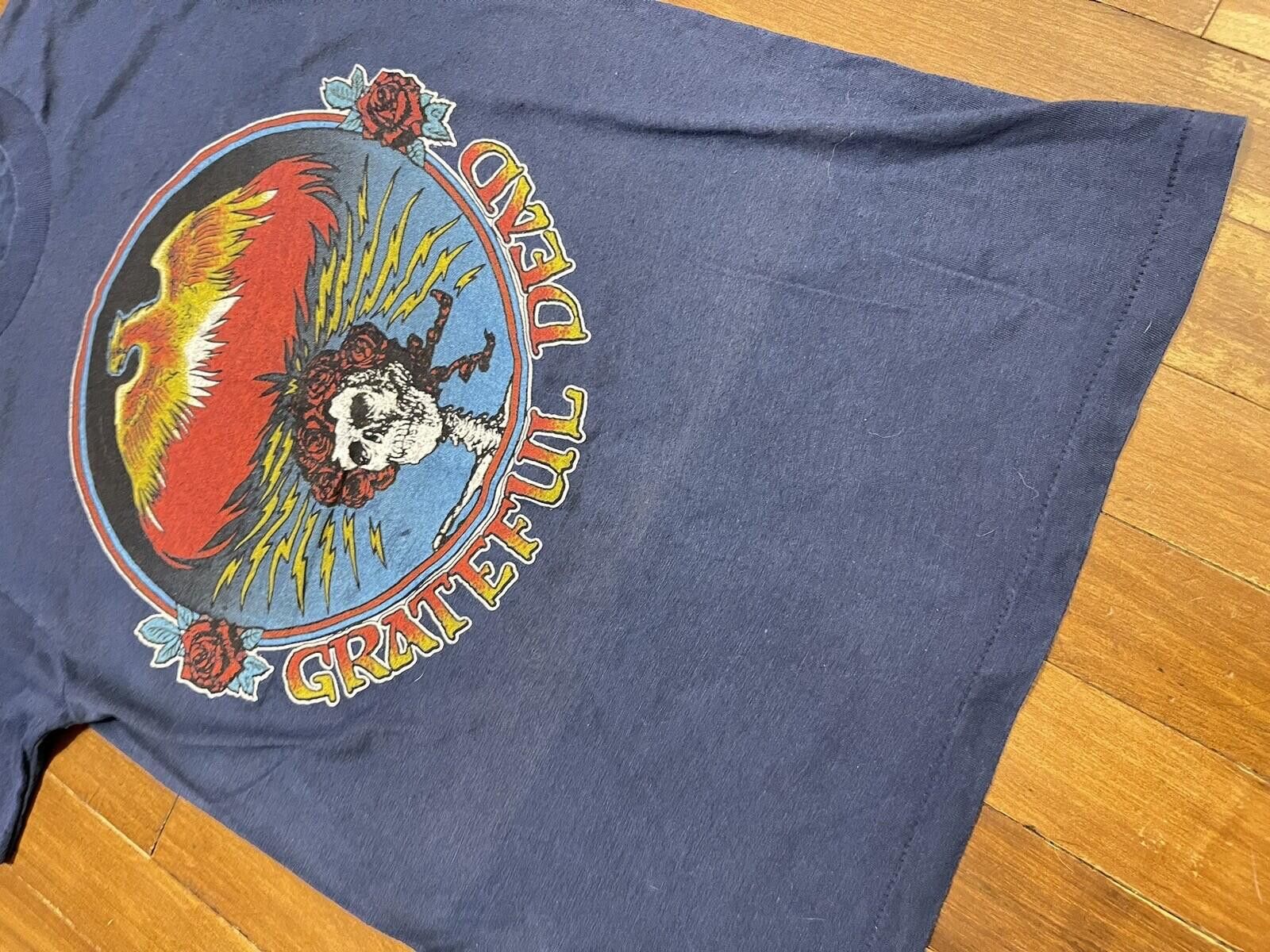 Vintage 1979 Grateful Dead Bertha Skull & Roses Mouse Kelley Raglan Size US S / EU 44-46 / 1 - 6 Thumbnail