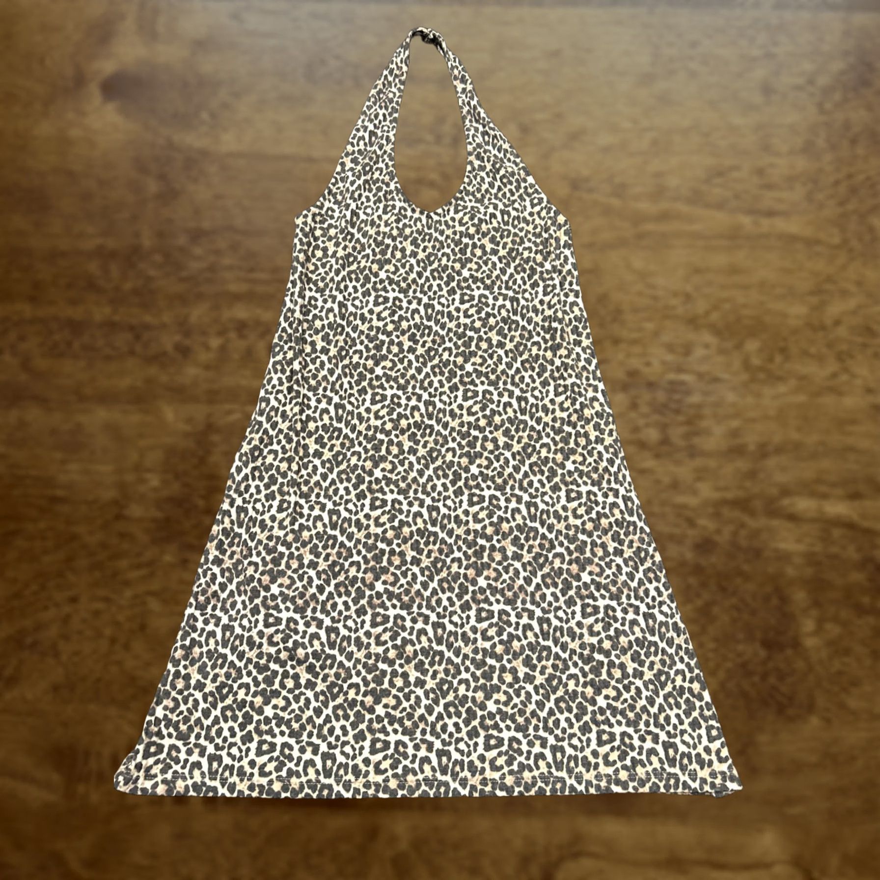 American Eagle Outfitters American Eagle S Mini Leopard Print Dress Halter Top Made In Italy A23 Size S / US 4 / IT 40 - 1 Thumbnail