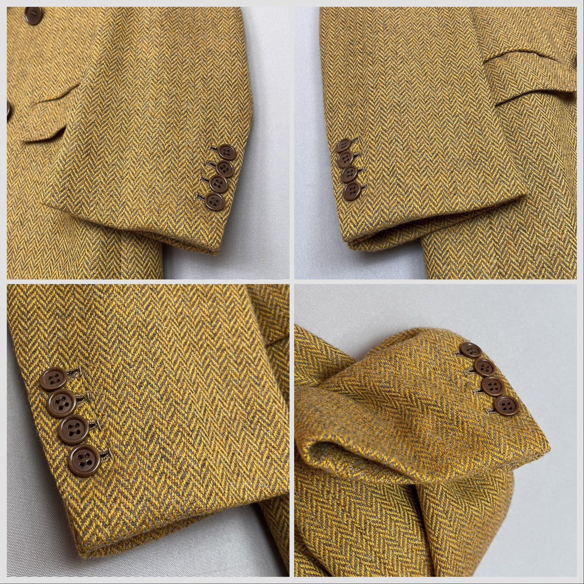 Kiton 🔥KITON NAPOLI Double Breasted Herringbone Blazer Size L / US 10 / IT 46 - 9 Thumbnail