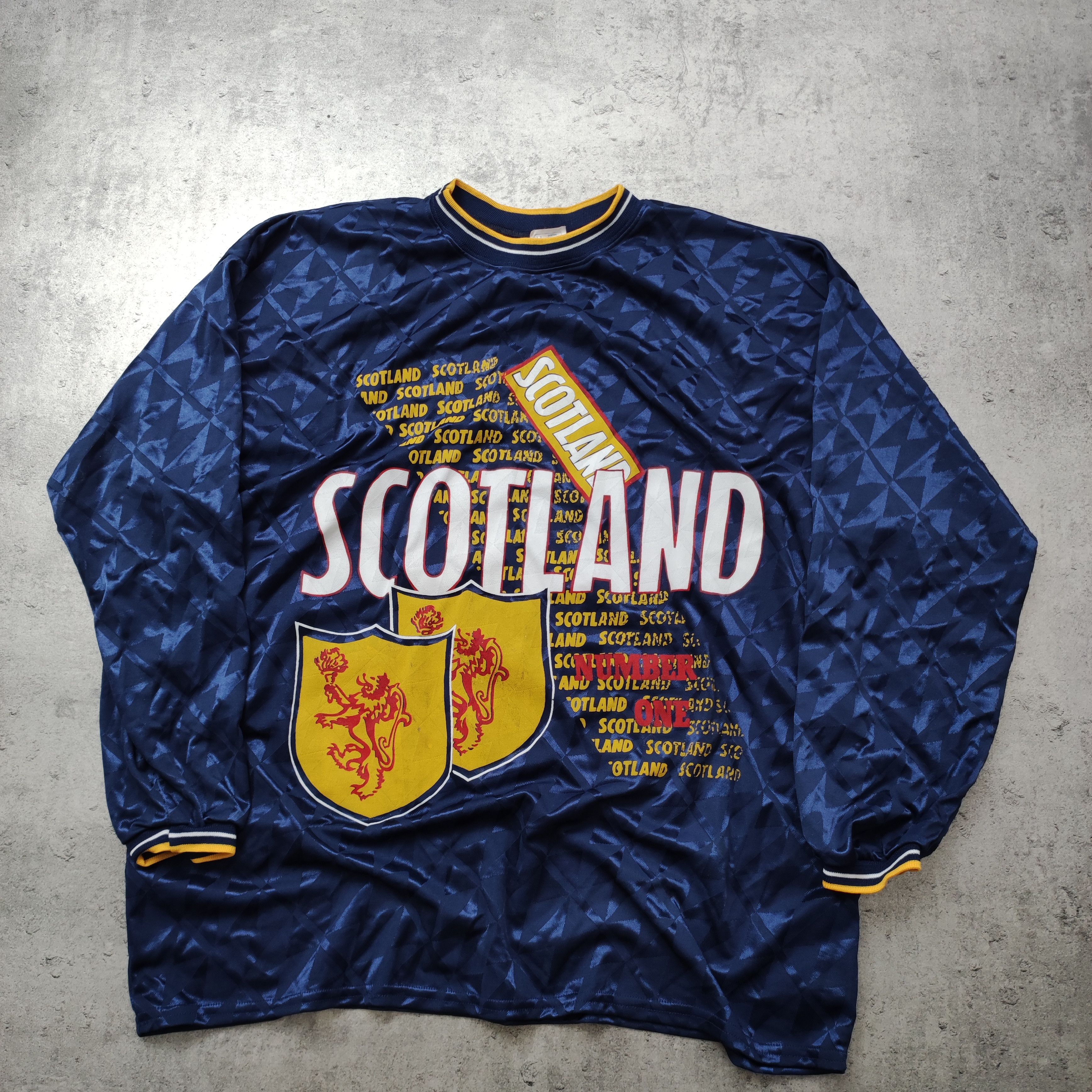Vintage Vintage RARE 90s Scotland Galic Football Promo Long Jersey Size US L / EU 52-54 / 3 - 2 Thumbnail