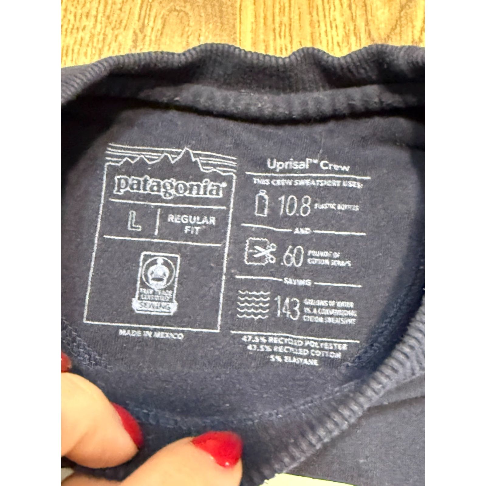 Patagonia Patagonia Sweater Men's Large Blue Logo Graphic Print Crewneck Pullover Size US L / EU 52-54 / 3 - 6 Thumbnail