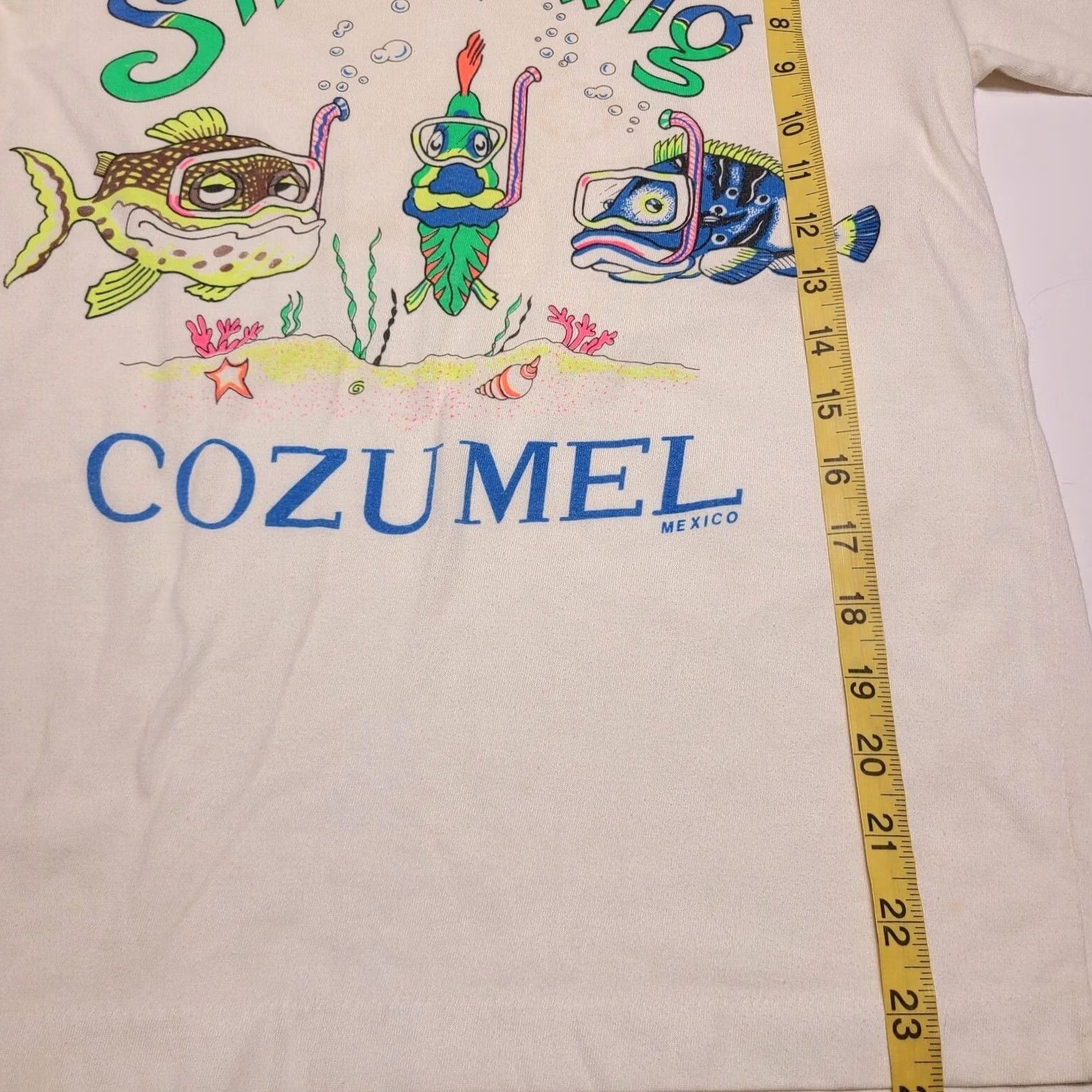Vintage VINTAGE Cozumel Mexico Snorkeling Scuba Diving Graphic T-Shirt Mens Size Small Size US S / EU 44-46 / 1 - 6 Thumbnail