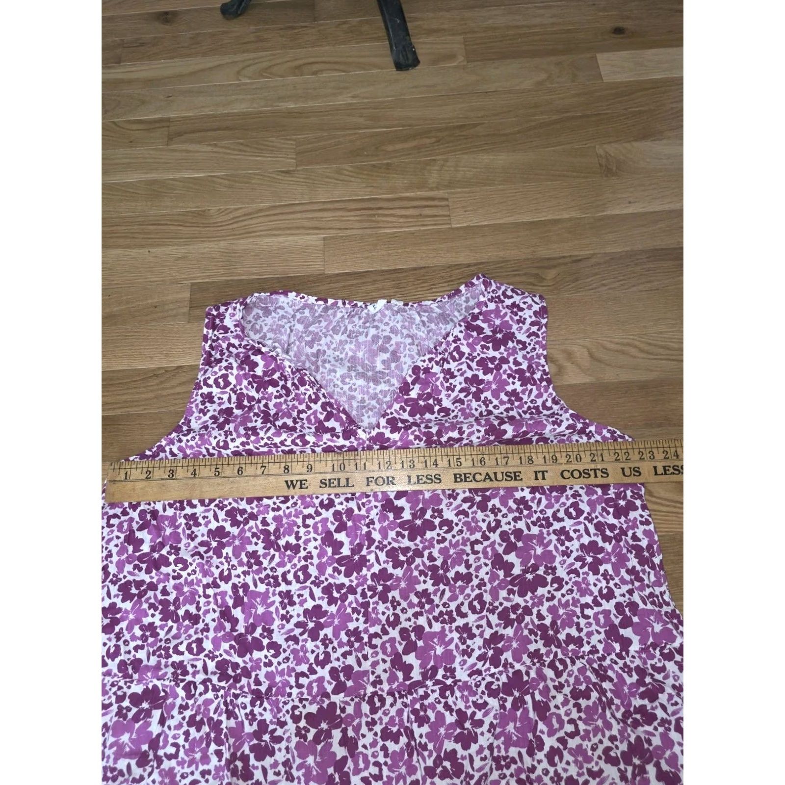 Gap Gap Women's Tank Blouse XL Sleeveless Pink Floral Peplum V-Neck Pullover Casual Summer Mulitcolor Size XL / US 12-14 / IT 48-50 - 6 Thumbnail