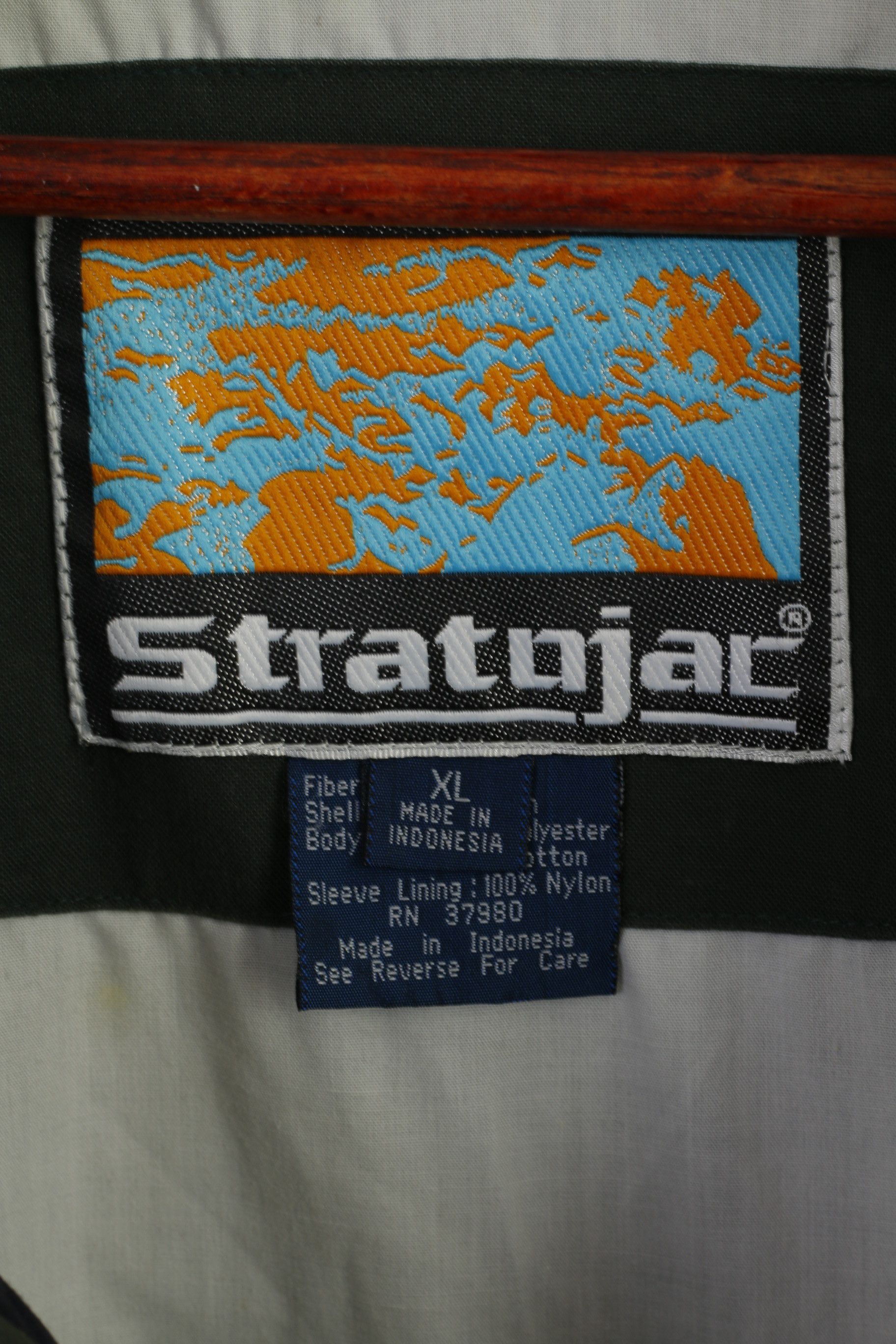 Vintage Stratojac Men XL Jacket Vintage 90s Navy Bomber 0997 Size US XL / EU 56 / 4 - 6 Thumbnail