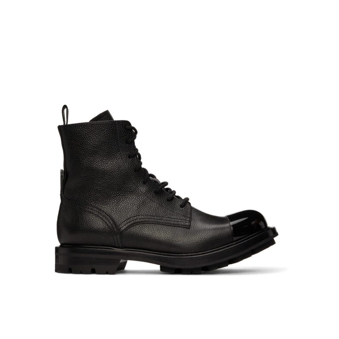 Alexander McQueen o1y1024 Ankle Boots in Black Size US 8 / EU 41 - 1 Thumbnail