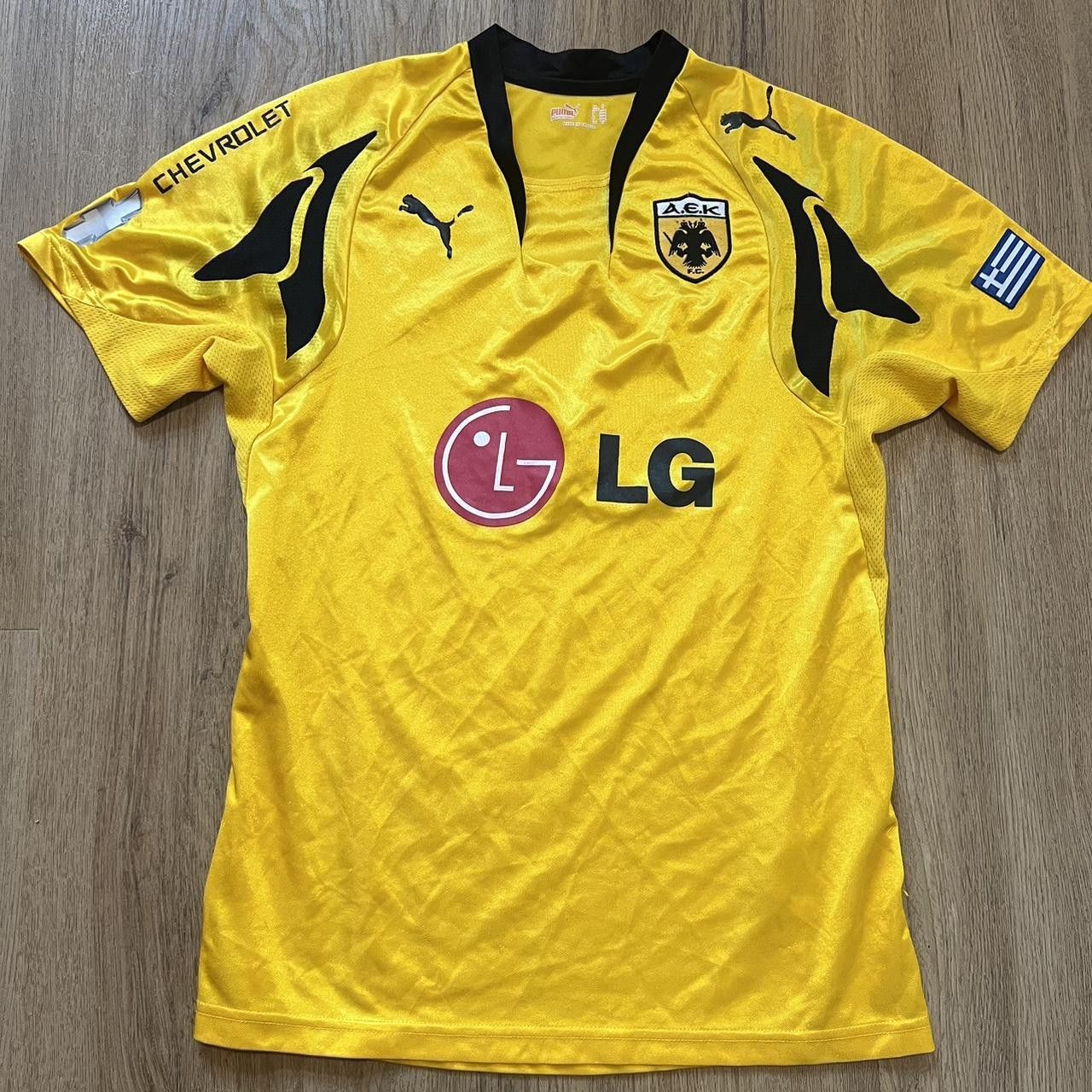Puma 2011-12 Aek Puma yellow and black football shirt Size US S / EU 44-46 / 1 - 1 Thumbnail