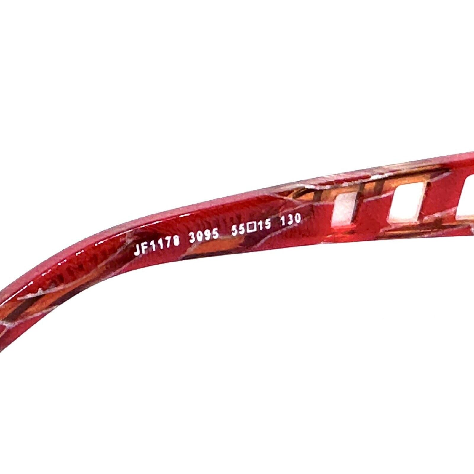 J.F. REY JF REY BY BOZ JF1178 RED EYEGLASSES RX FRAMES 55 15 FRANCE Size ONE SIZE - 9 Thumbnail