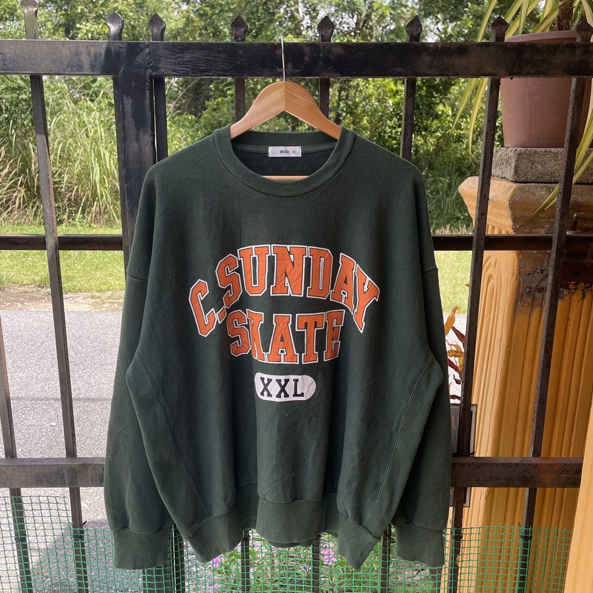 Japanese Brand × Vintage 🔥🔥Vintage Cyber Sunday Skate Big Spellout Sweatshirts Size US XL / EU 56 / 4 - 1 Thumbnail