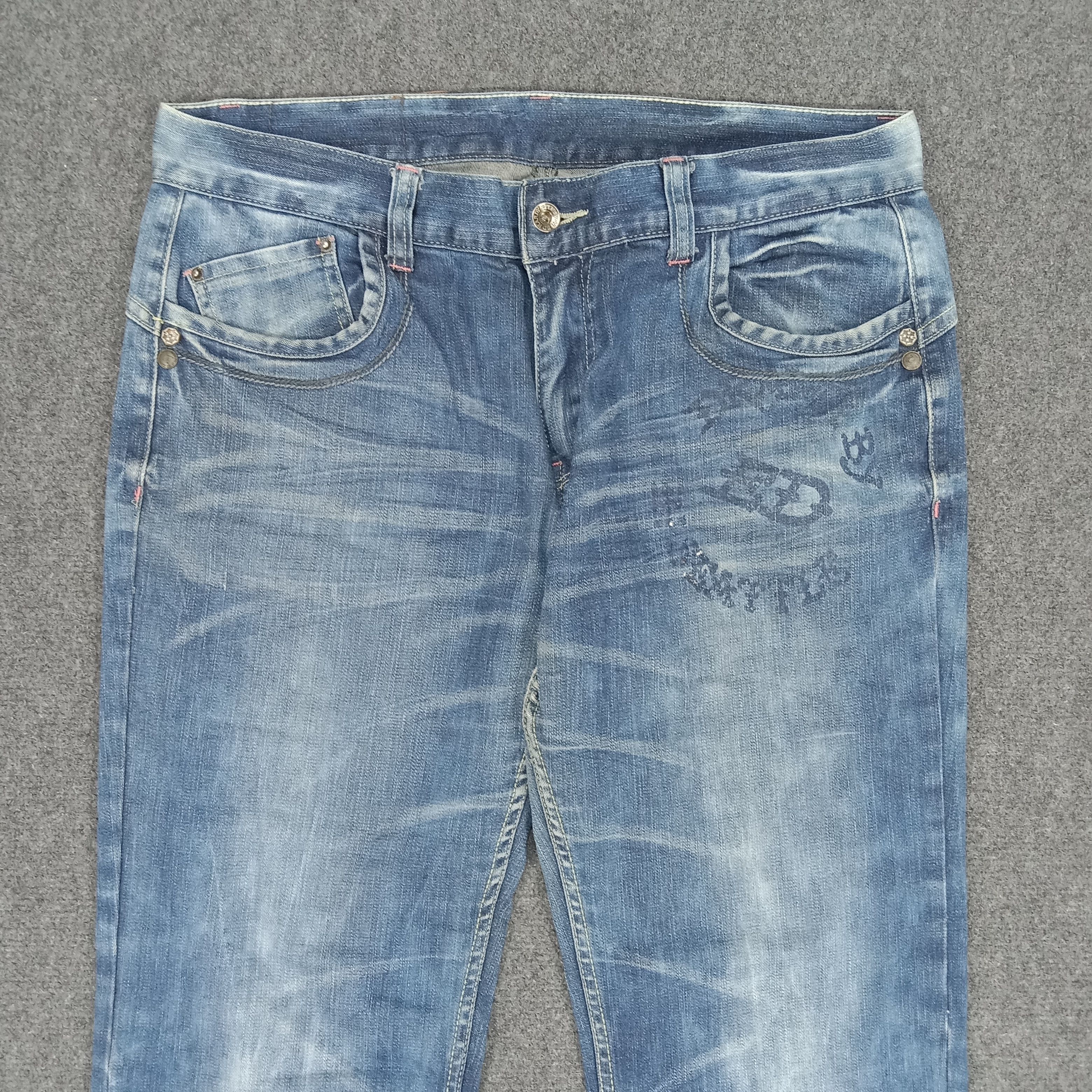 Christian Audigier × Ed Hardy × Vintage Ed Hardy by Christian Audiger Embroidery Logo Jeans Size US 35 - 6 Thumbnail