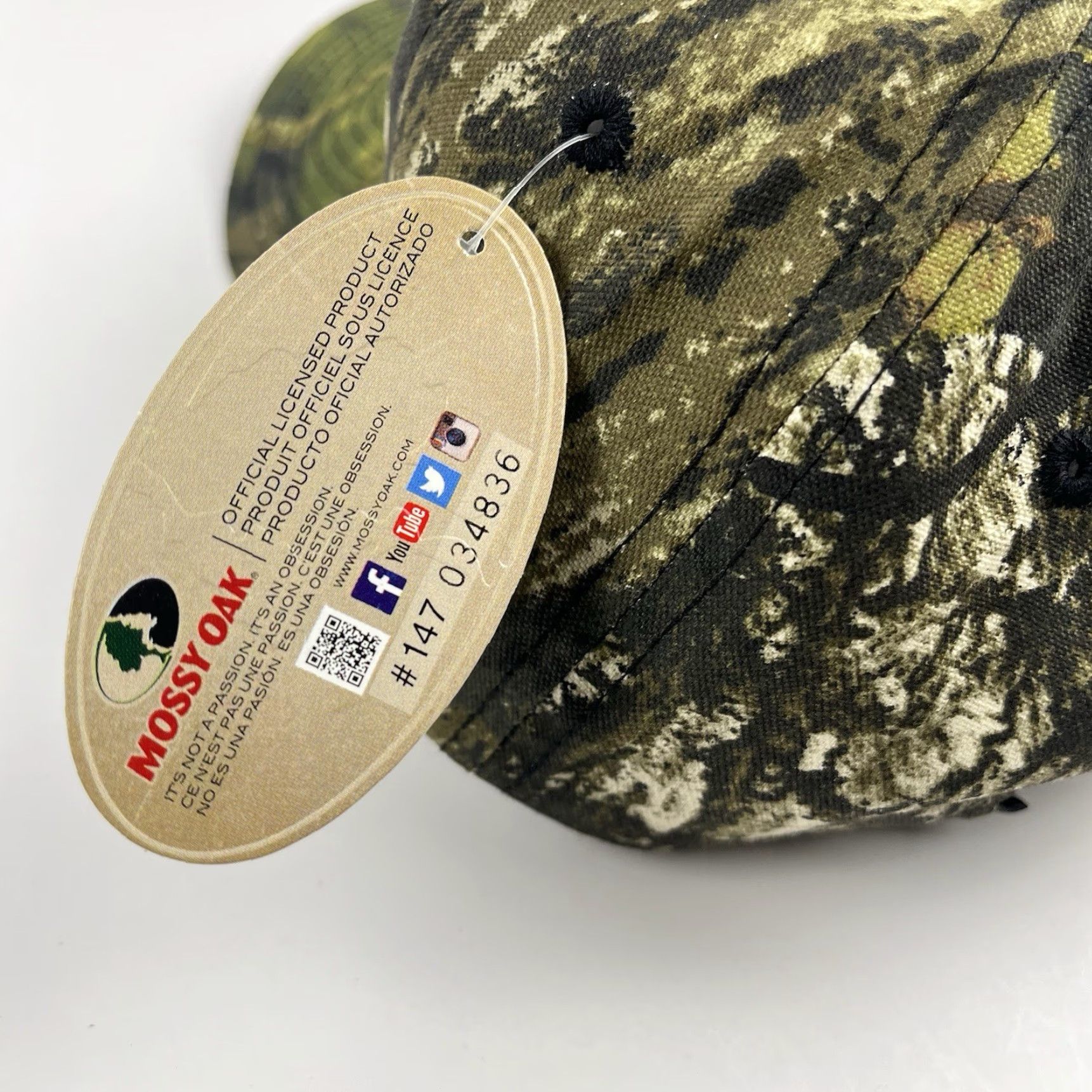 Vintage Mossy Oak Full Camo Strapback Hat NEW Size ONE SIZE - 6 Thumbnail