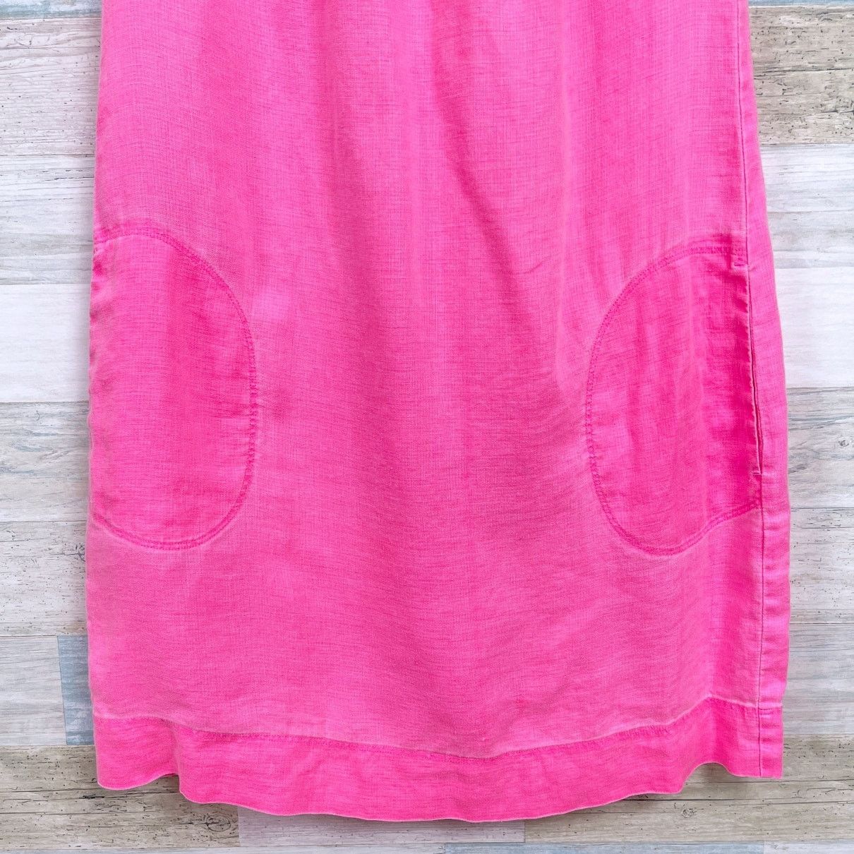 Vineyard Vines Vineyard Vines Linen Side Pocket Shift Dress Pink Womens XS Size XS / US 0-2 / IT 36-38 - 3 Thumbnail