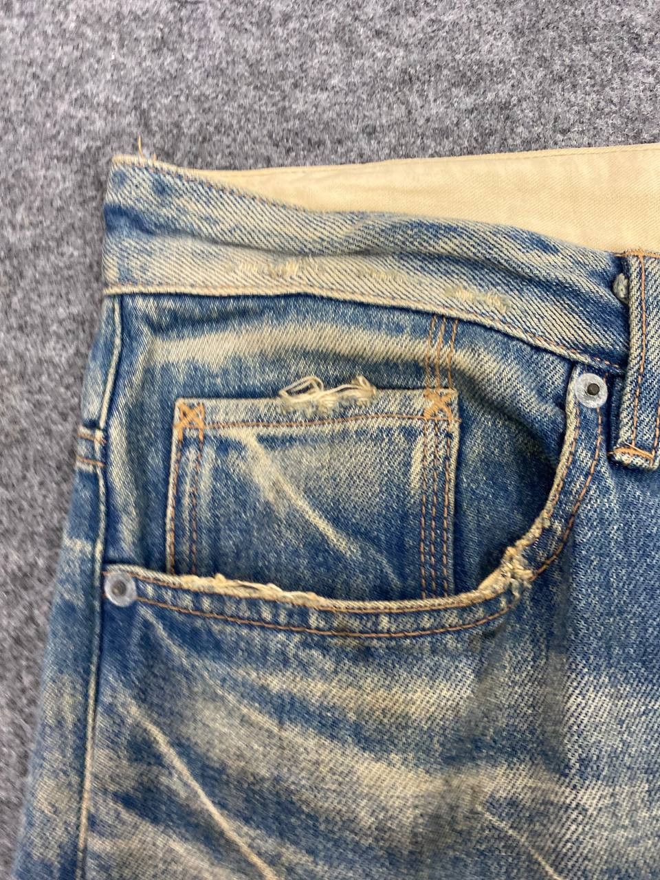 R.Newbold vintage r.newbold distressed denim nice design Size US 36 / EU 52 - 14 Thumbnail