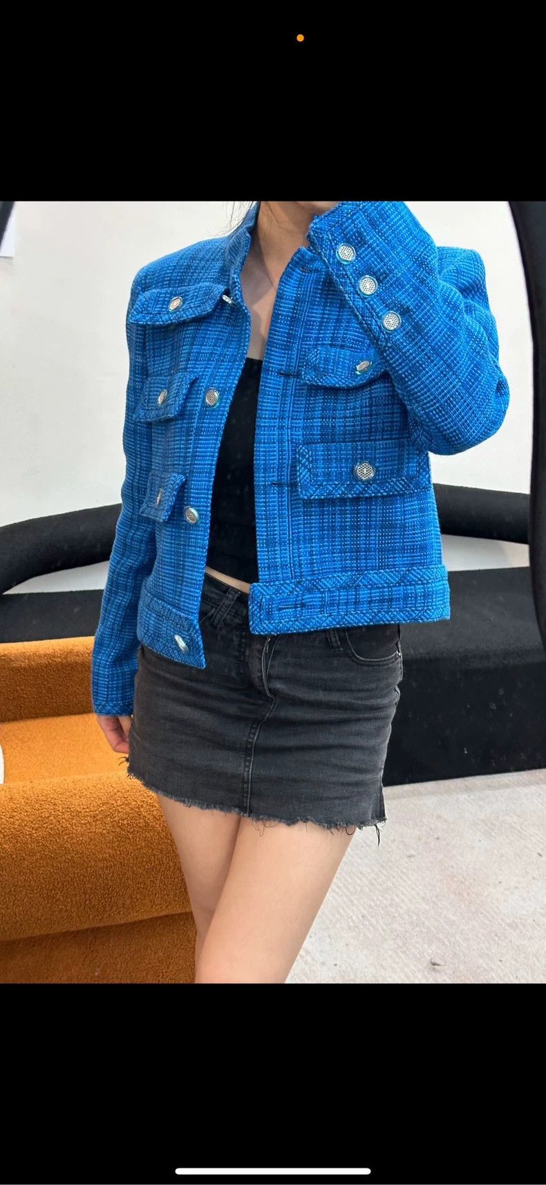 Chanel Chanel Ocean blue six-pocket tweed jacket 2504-Nextarrow Size XS / US 0-2 / IT 36-38 - 9 Thumbnail