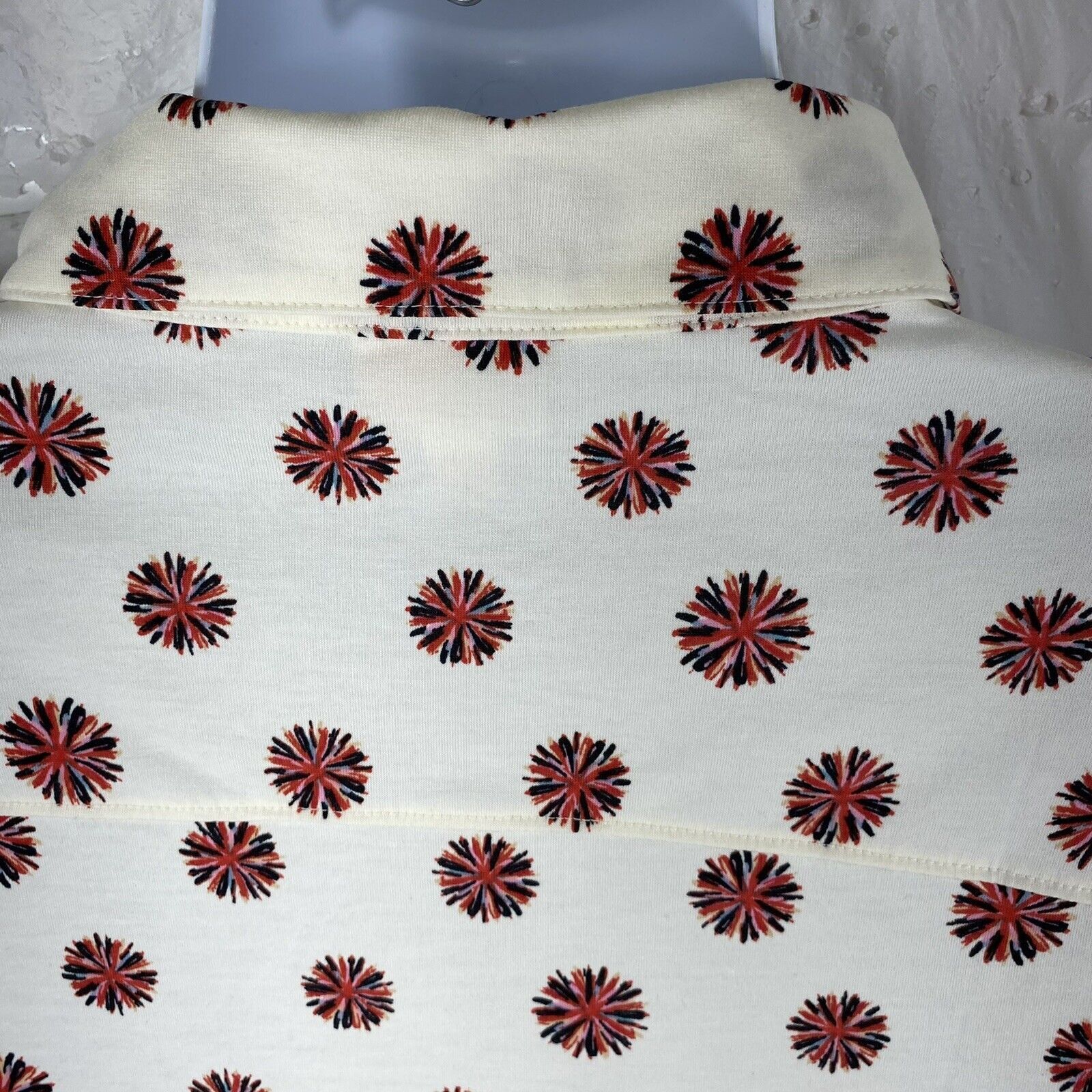 Other LuLaRoe Valentina Small White Fireworks Button Down Shirt Size S / US 4 / IT 40 - 7 Thumbnail