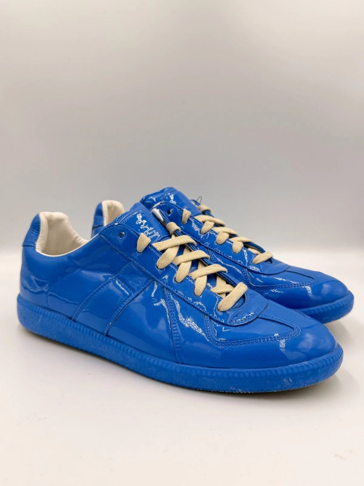 Maison Margiela MMM Margiela Blue German Army Trainers 43 | Grailed