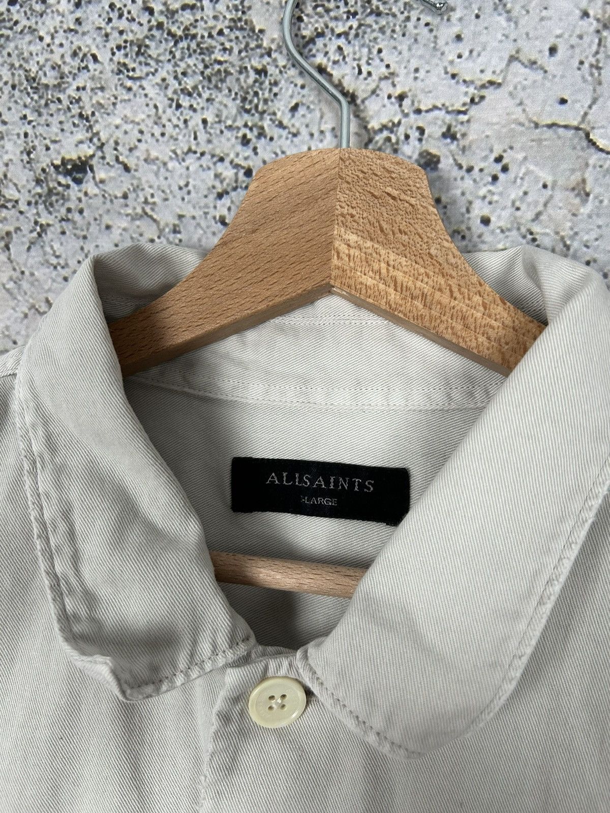 Allsaints Allsaints Overshirt Streetwear Luxury Vintage Grunge Rock Size US XL / EU 56 / 4 - 4 Thumbnail
