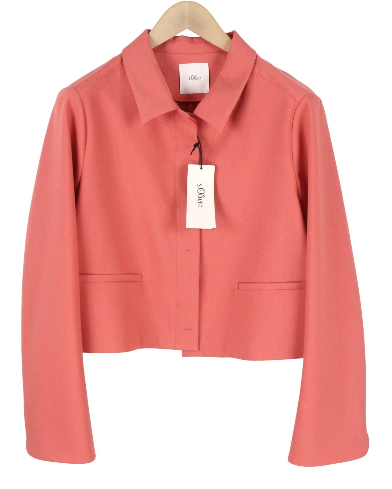 Other EU42 Pink Hidden Button Spread Neck Unlined 88038 Size XL / US 12-14 / IT 48-50 - 2 Thumbnail