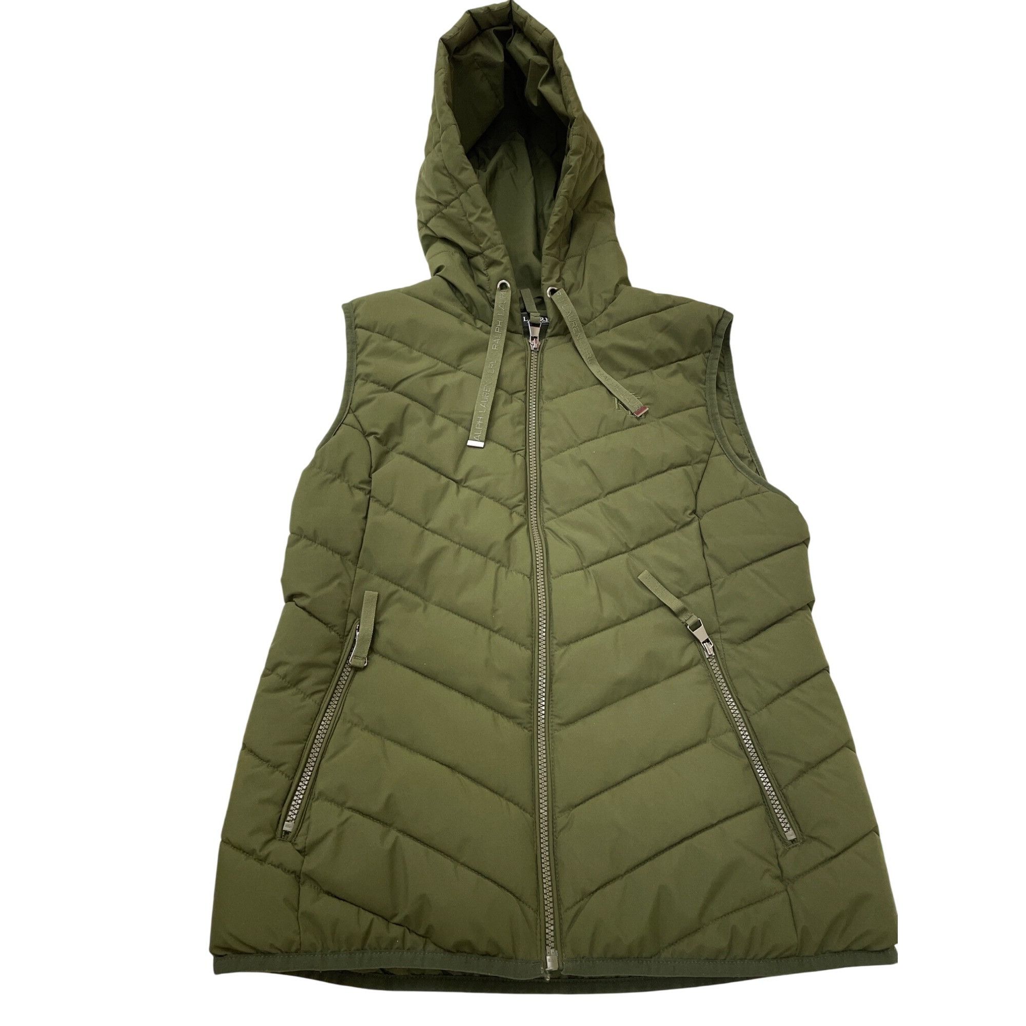 Lauren Ralph Lauren Ralph Lauren Lauren Womens Hooded Green Quilted Puffer Vest Size S / US 4 / IT 40 - 14 Thumbnail