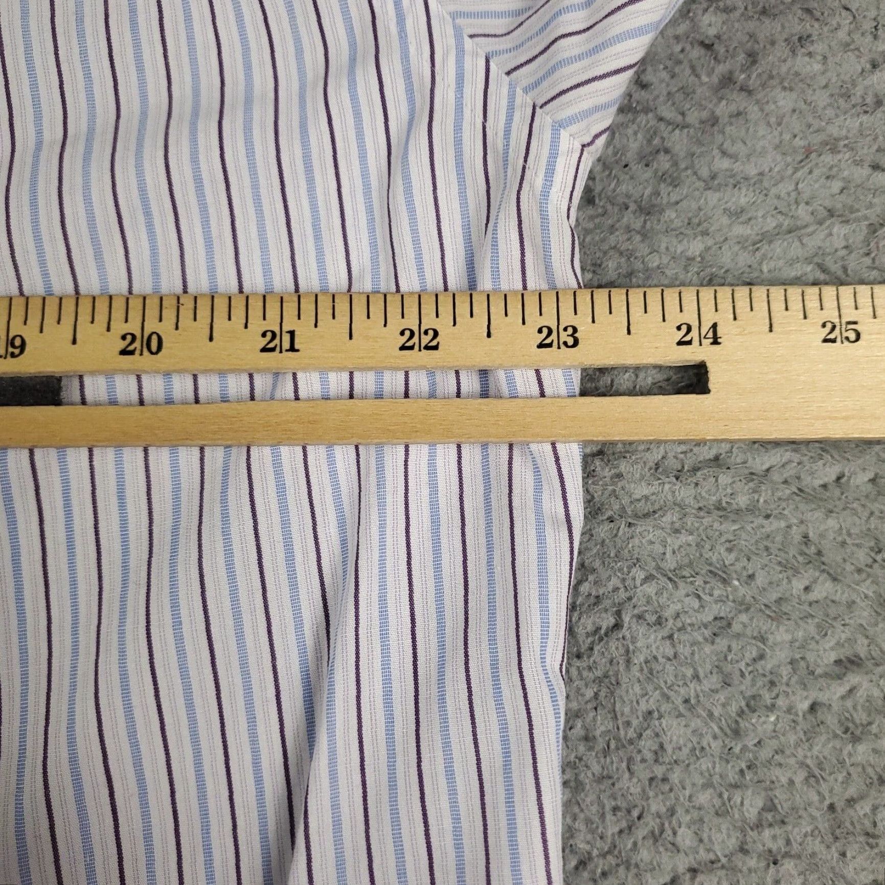 Brooks Brothers Brooks Brothers Shirt Mens 15.5 Blue Striped Dress Button Up Long Sleeve Regular Size 15.5 Blue Size 40R - 5 Thumbnail