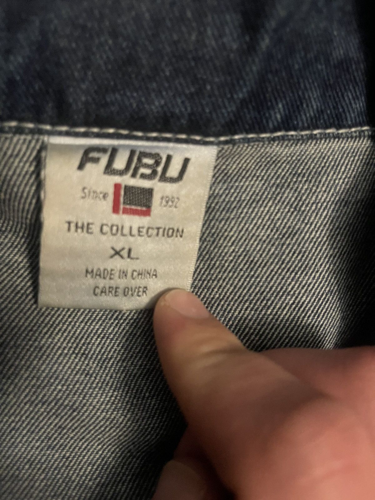 Fubu × Vintage Vintage Fubu Jean jacket Size US XL / EU 56 / 4 - 4 Thumbnail