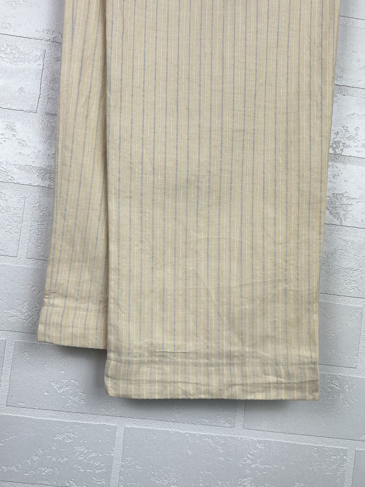 Loro Piana LORO PIANA Pants Chino Trousers Striped Lino Cotton Men's Size US 40 / EU 56 - 19 Thumbnail